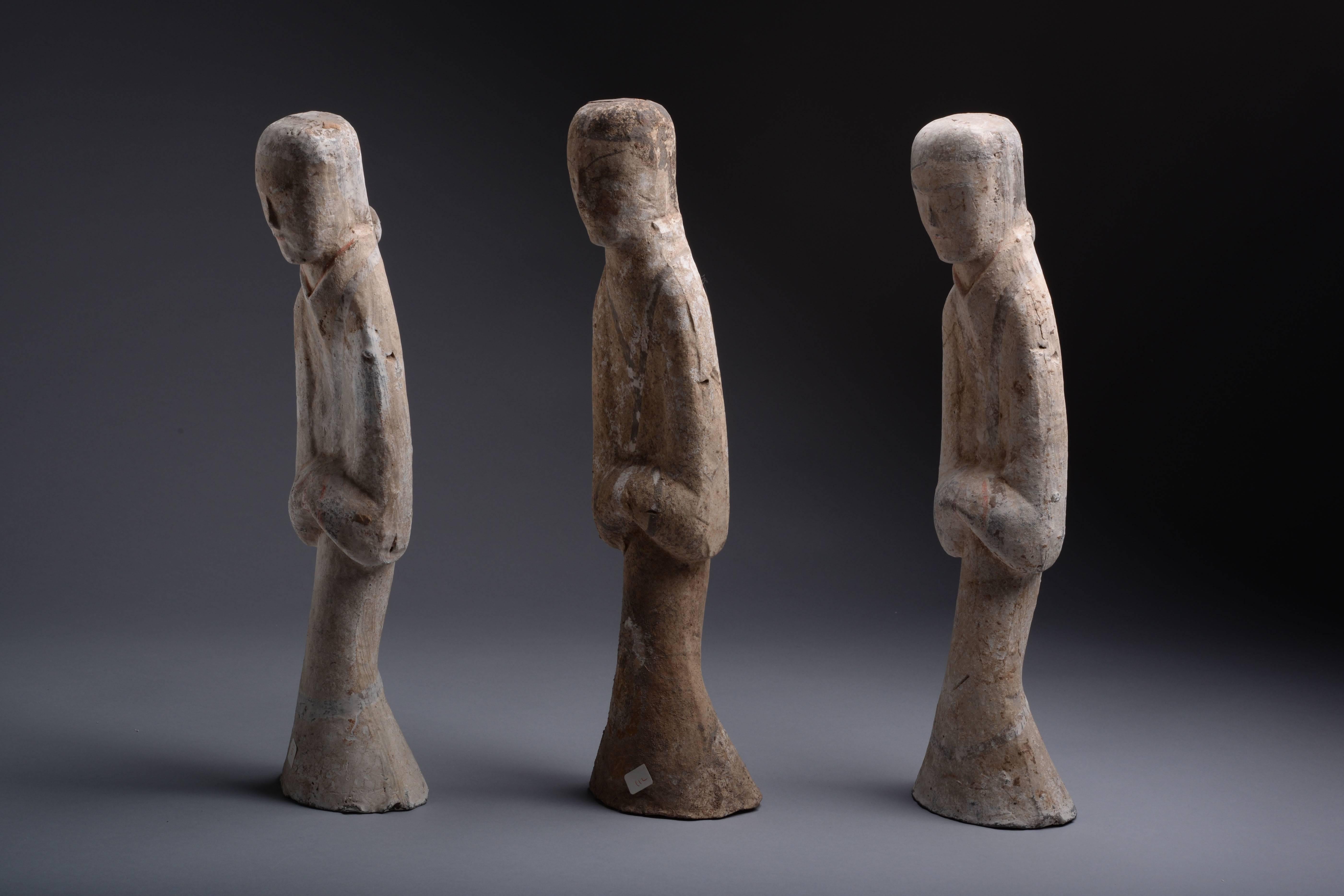 Ancient Chinese Han Dynasty Abstract Statues, 206 BC In Excellent Condition In London, GB