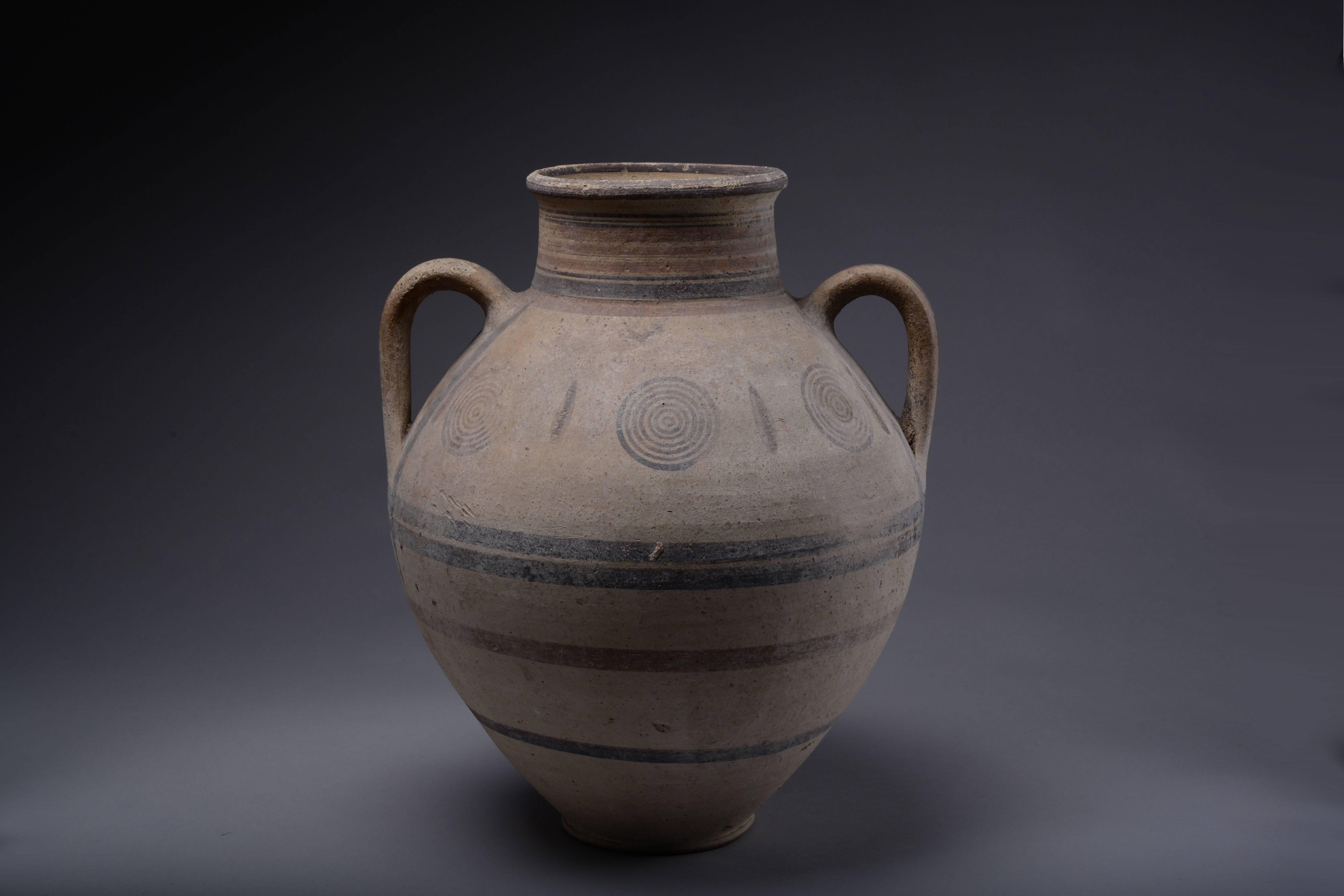 Classical Greek Ancient Cypriot Geometric Amphora, 800 BC