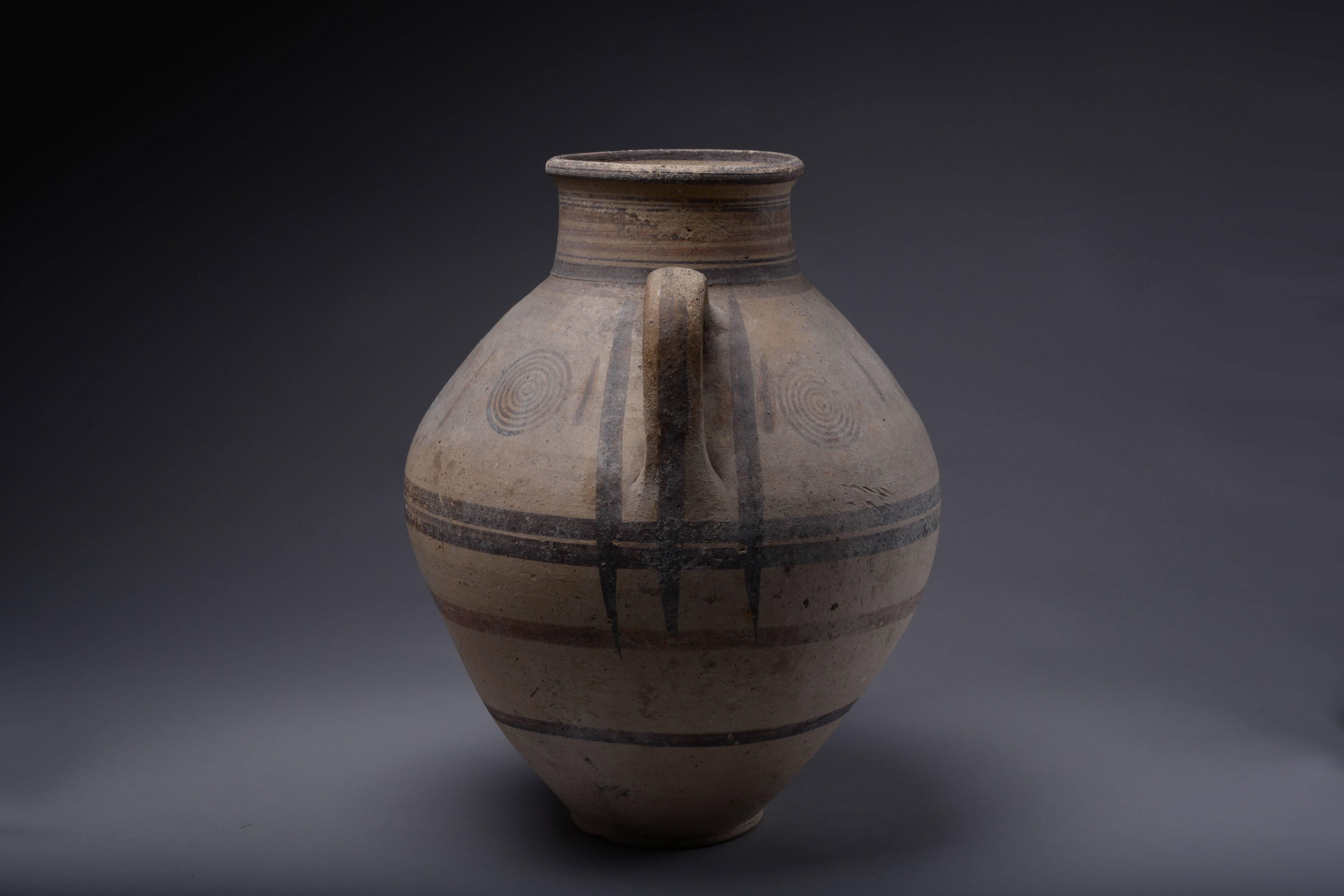 Greek Ancient Cypriot Geometric Amphora, 800 BC