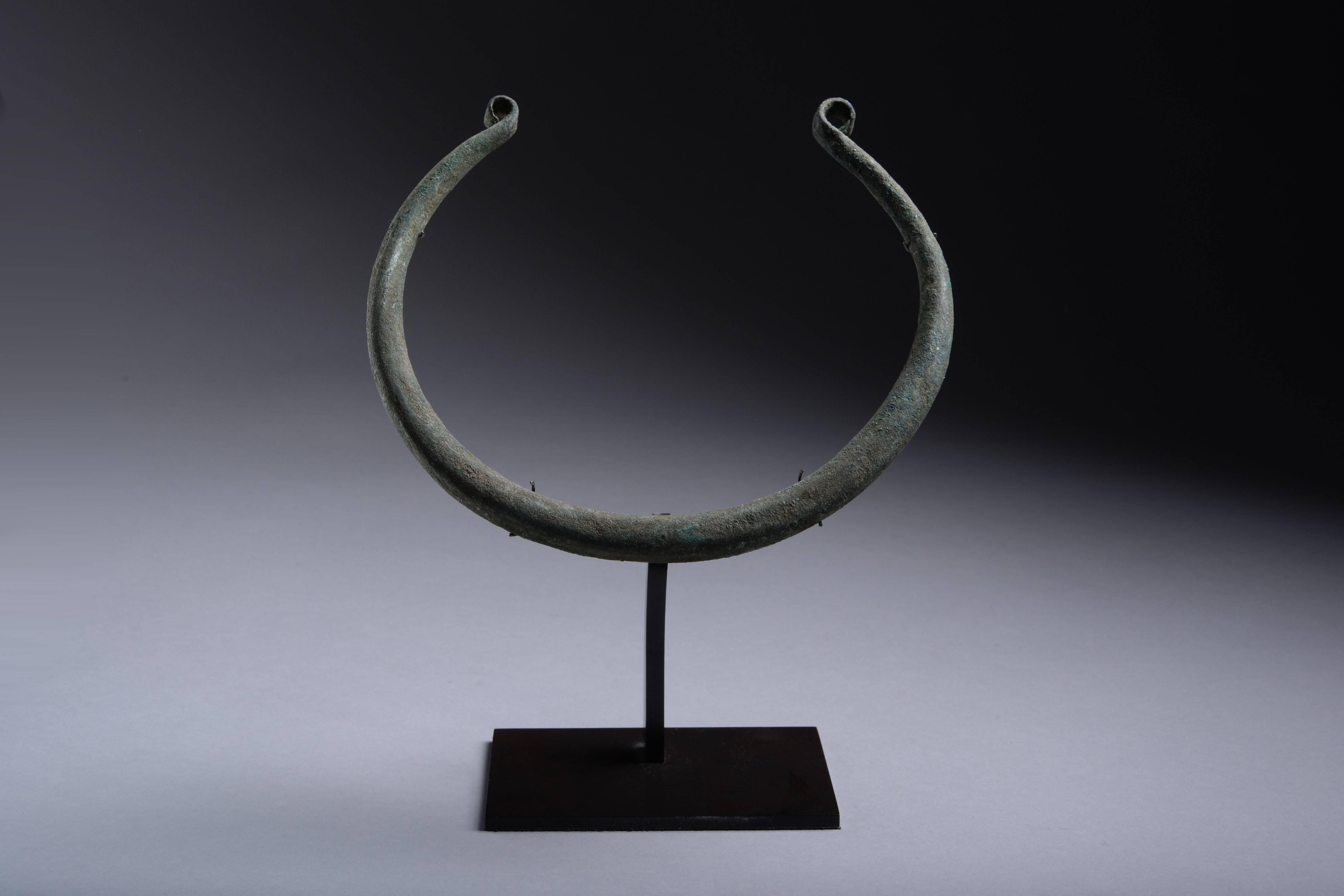 18th Century and Earlier Ancient European Bronze Age Torc, 800 BC