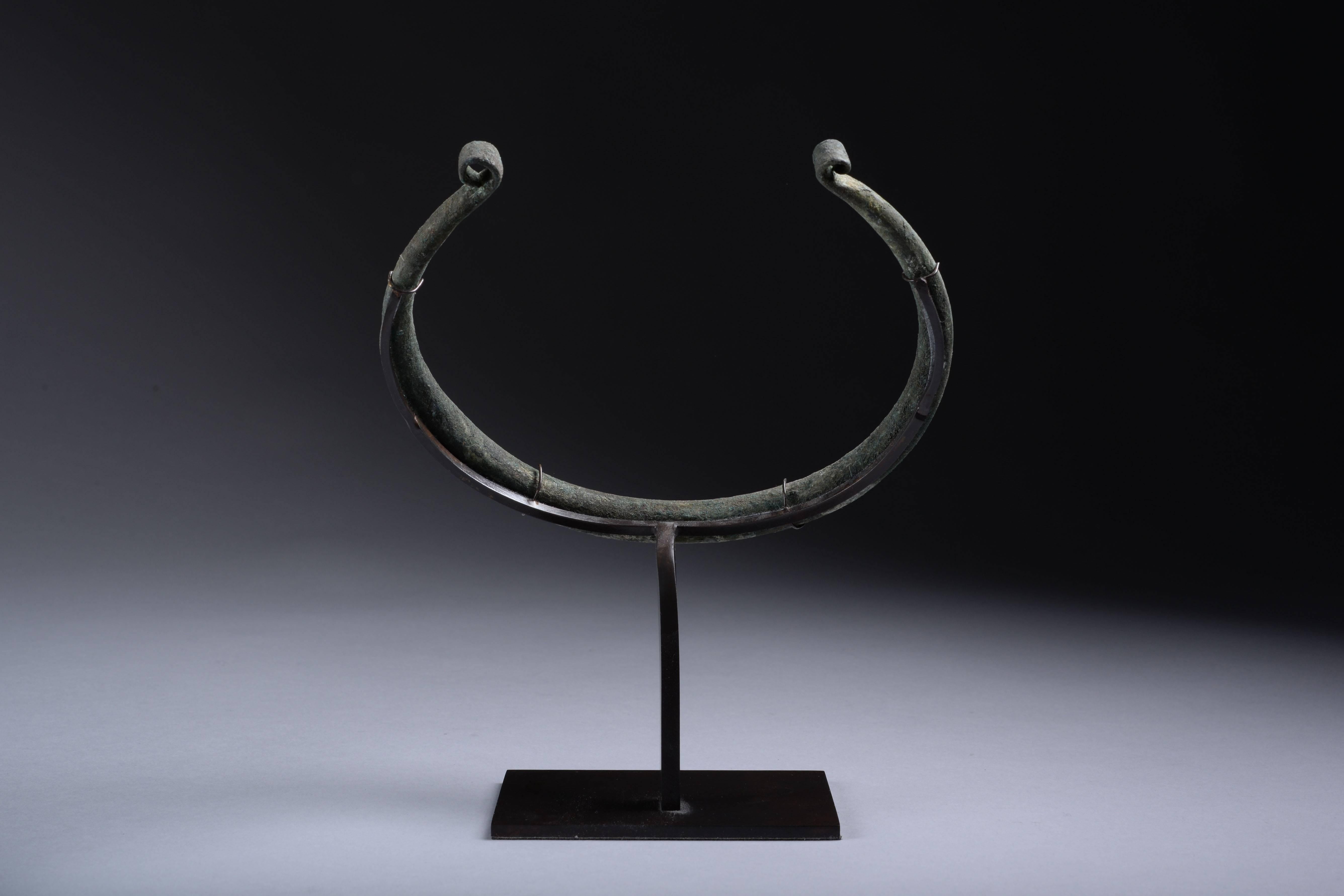 Ancient European Bronze Age Torc, 800 BC In Excellent Condition In London, GB