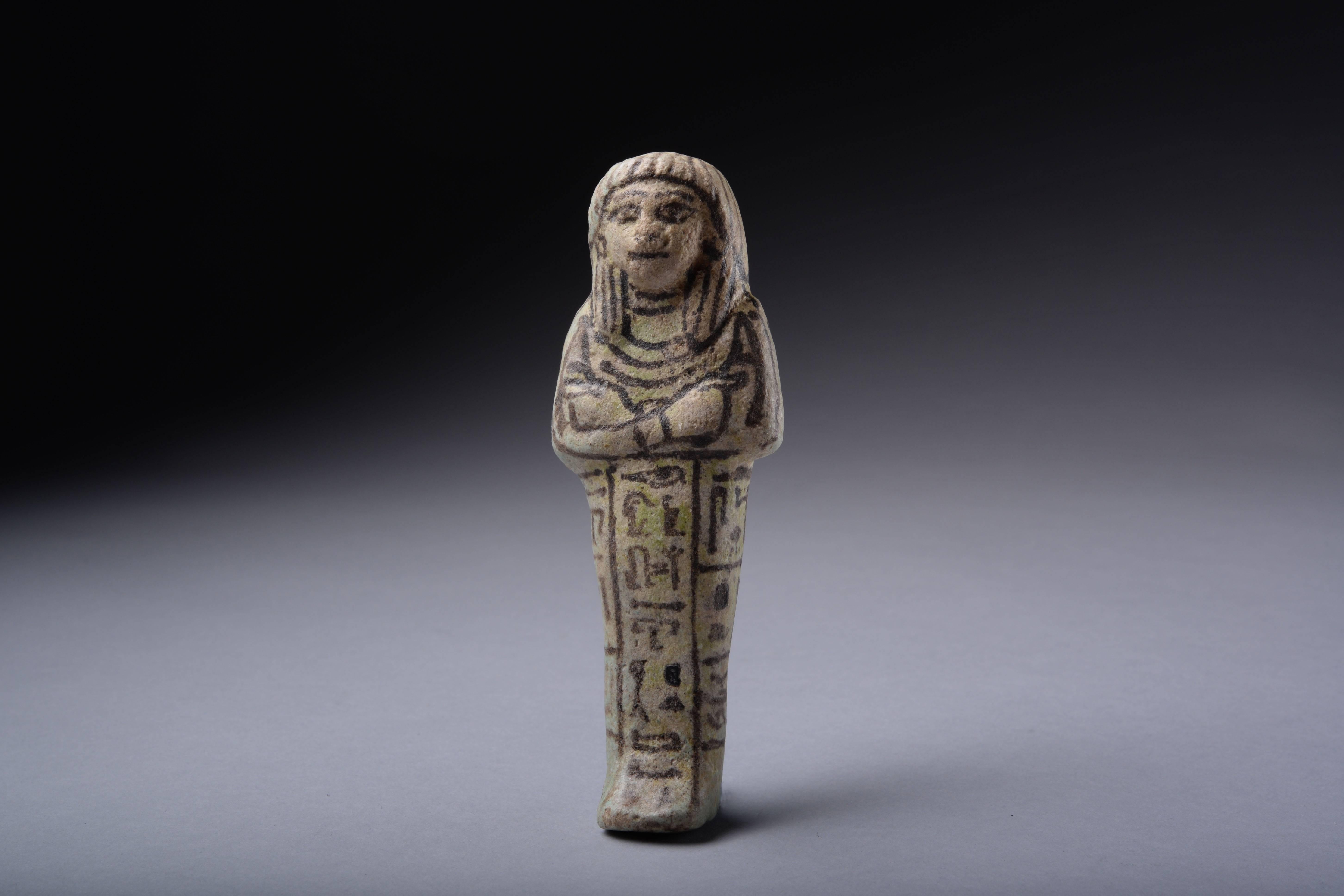 Ancient Egyptian Shabti for May, Scribe of Ptah In Excellent Condition In London, GB