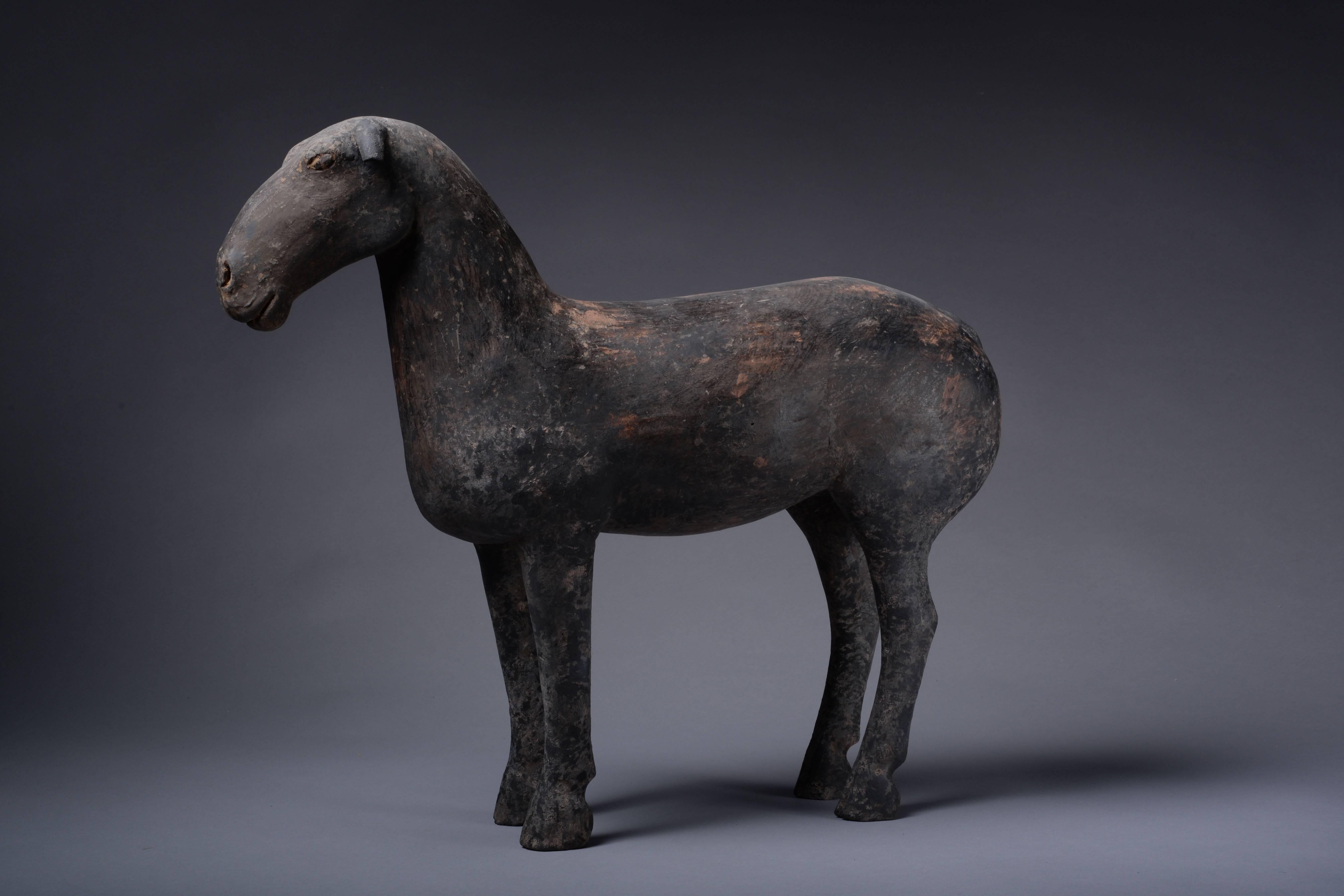 Decorative Ancient Chinese Han Dynasty Terracotta Sheep, 206 BC In Excellent Condition In London, GB