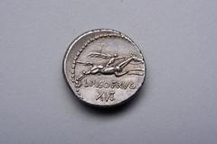 Ancient Roman Republican Silver Coin, 90 BC
