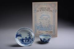 Antique Nanking Cargo Shipwreck Porcelain Tea Set, 1750 AD