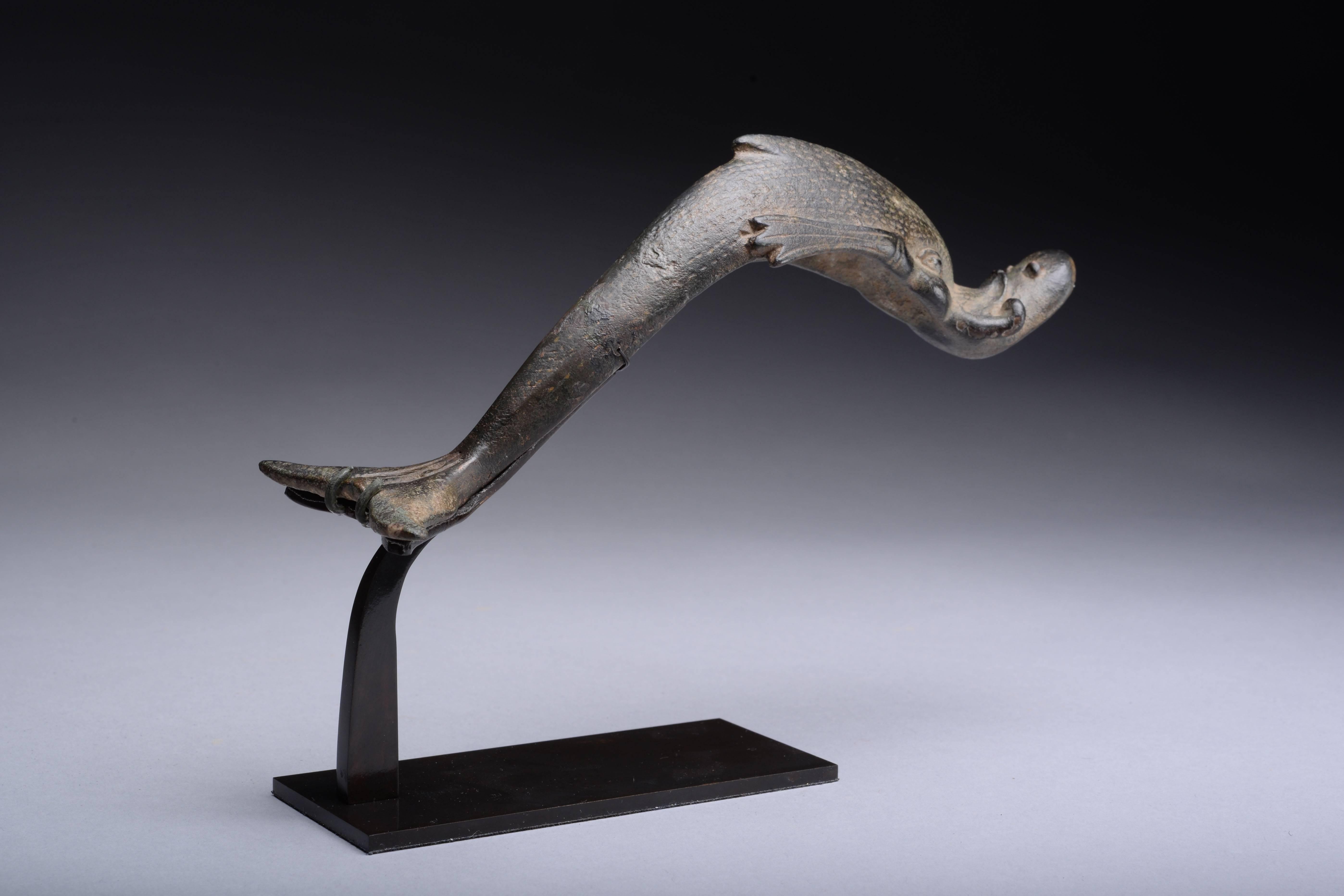 Classical Roman Ancient Roman Bronze Dolphin, 200 AD