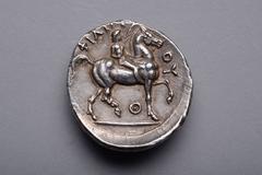 Ancient Greek Silver Tetradrachm Coin of King Philip II, 323 BC