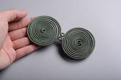 Ancient European Bronze Age Spiral Fibula, 1000 BC
