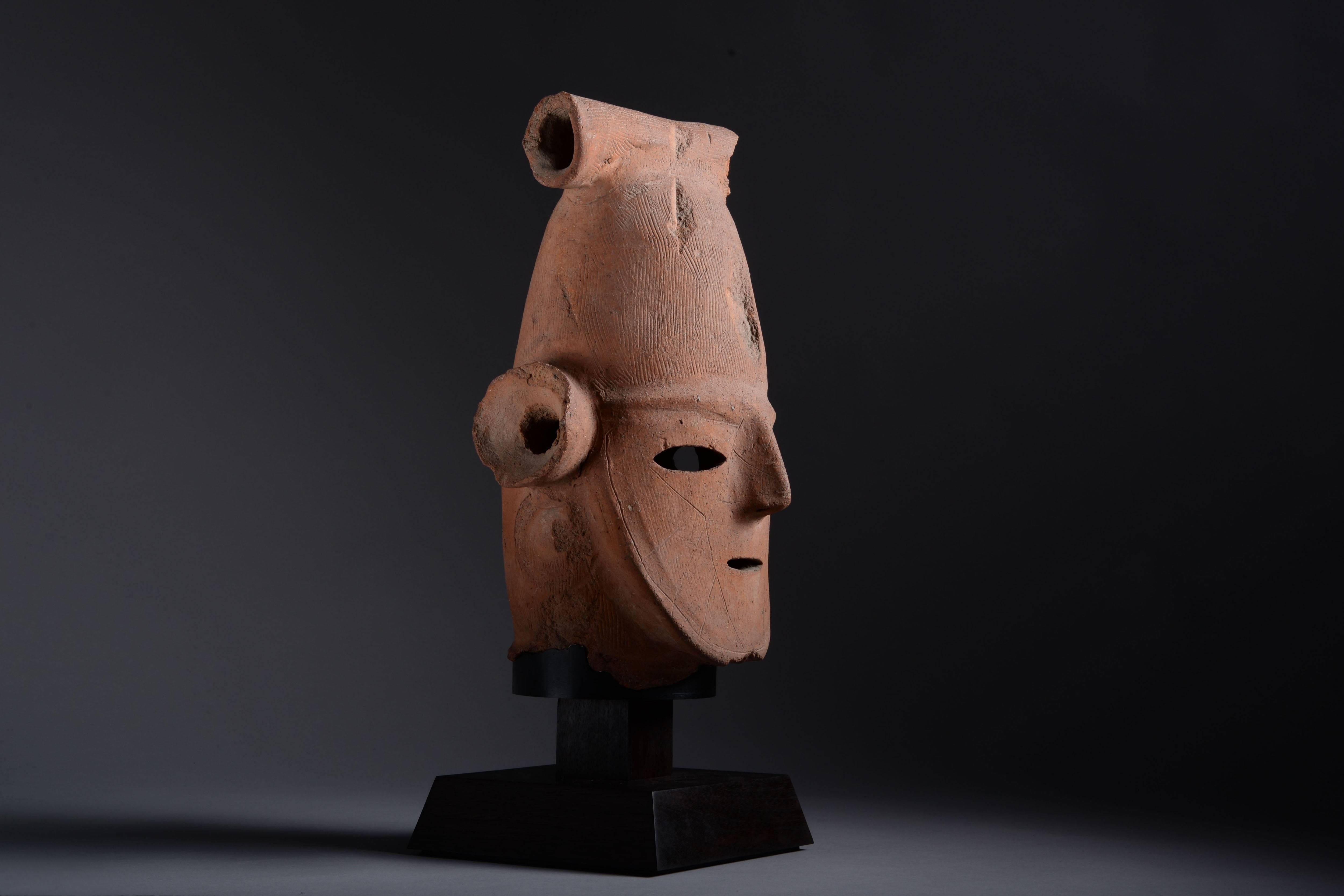 Superb Ancient Japanese Kofun Haniwa Head, 300 Ad In Excellent Condition In London, GB