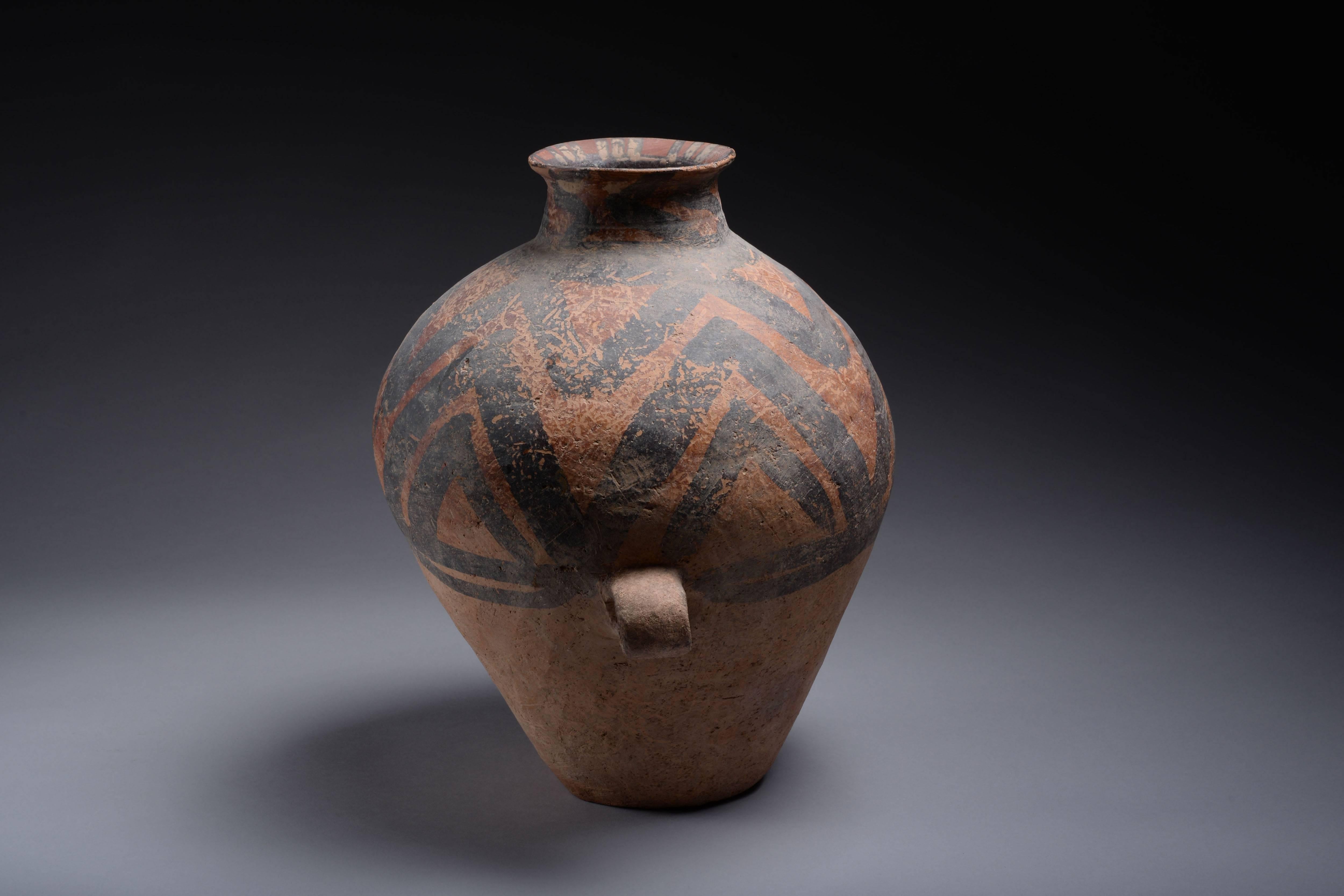 Ancient Chinese Neolithic Yangshao Culture Pottery Amphora, 3000 BC In Excellent Condition In London, GB