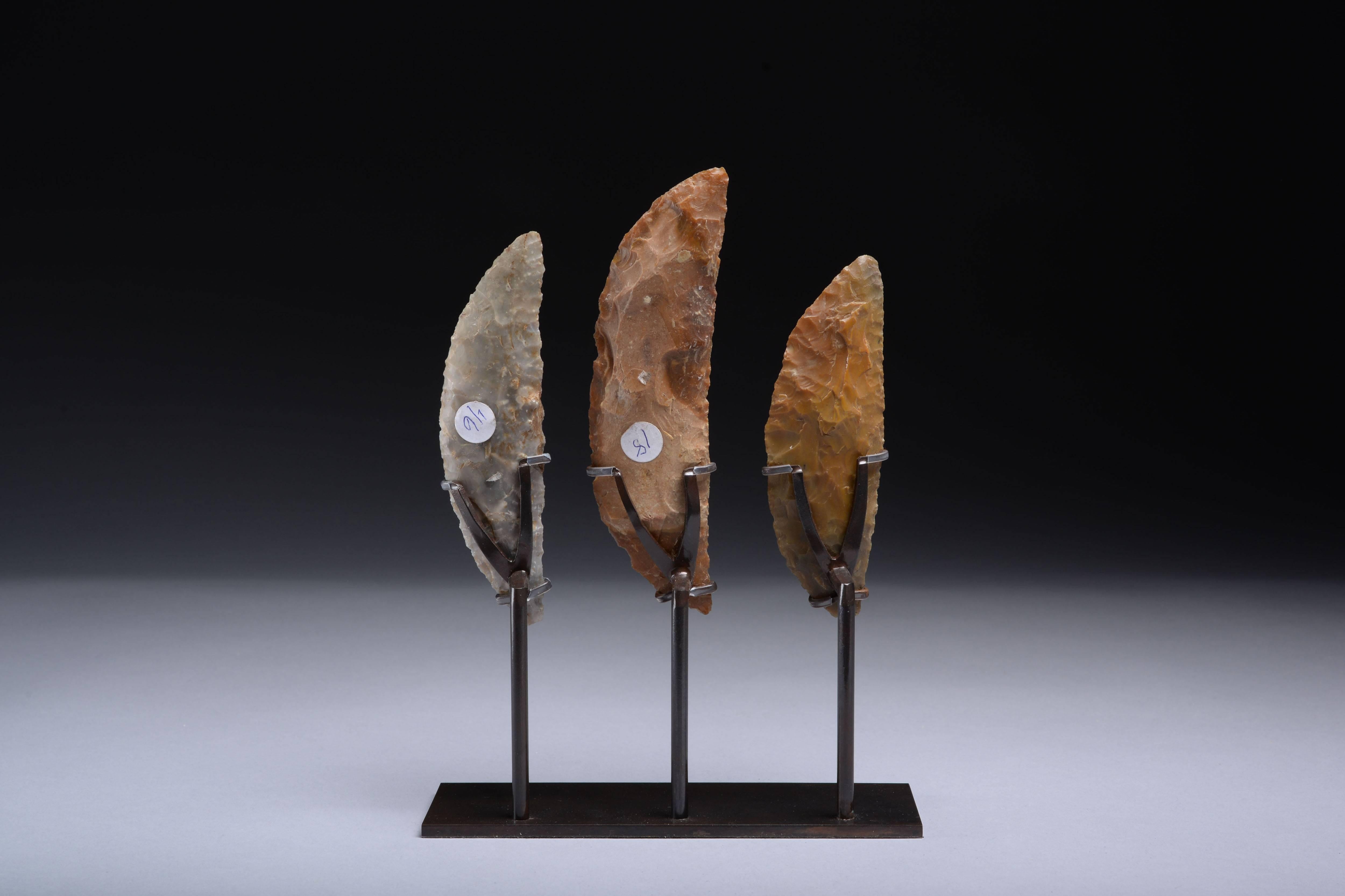 Prehistoric Stone Age Neolithic Flint Sickles, 2000 BC
