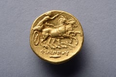 Ancient Greek Gold Coin of King Philip II of Macedon, 323 BC