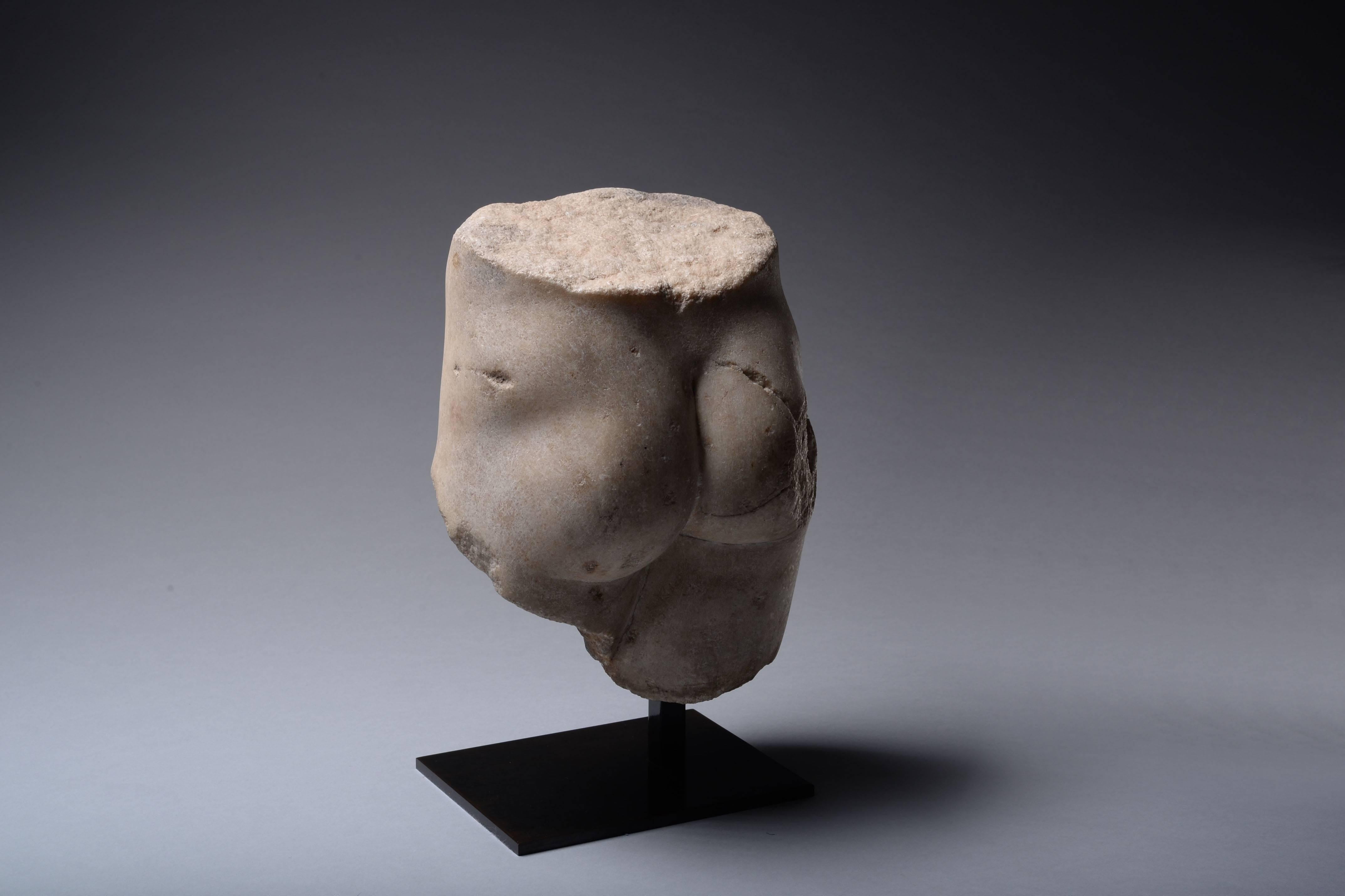 Classical Roman Ancient Roman Marble Torso of Venus, 100 AD