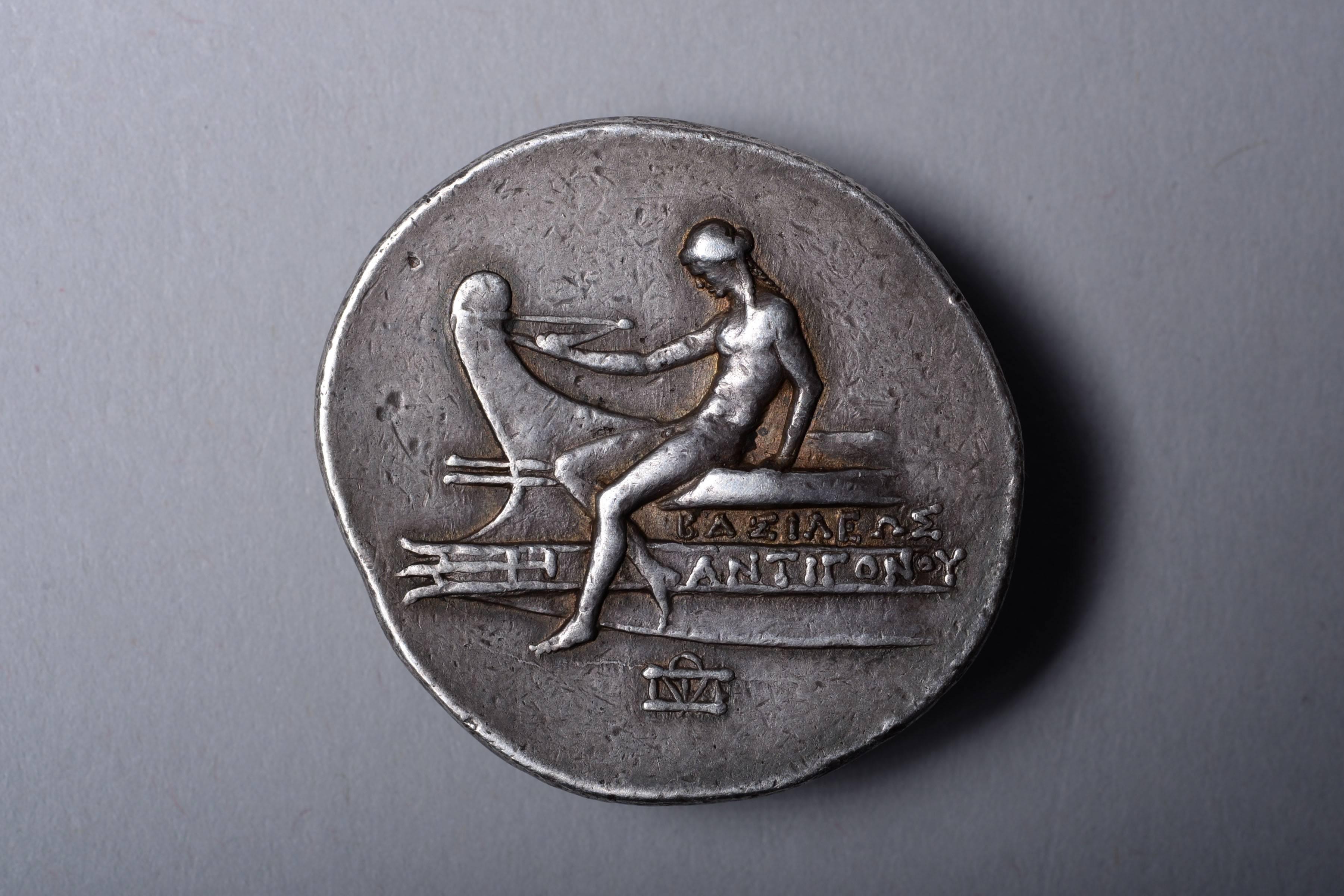 ancient greek poseidon coin