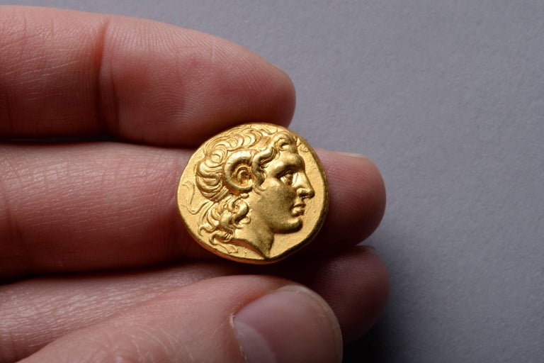 Ancient Greek Gold Stater Coin of Alexander the Great, 297 BC at 1stDibs