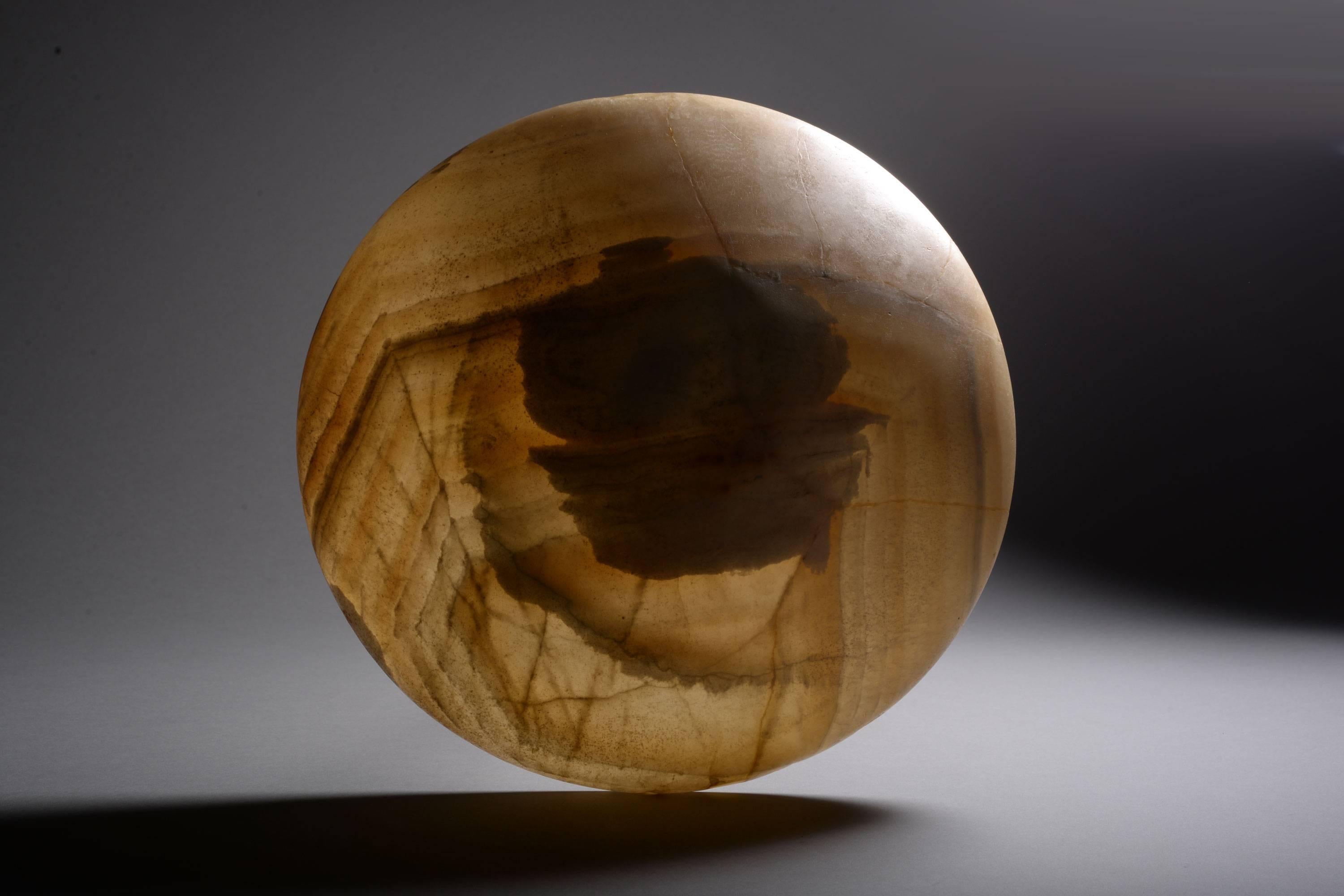 18th Century and Earlier Ancient Egyptian Alabaster Dish, 3000 BC