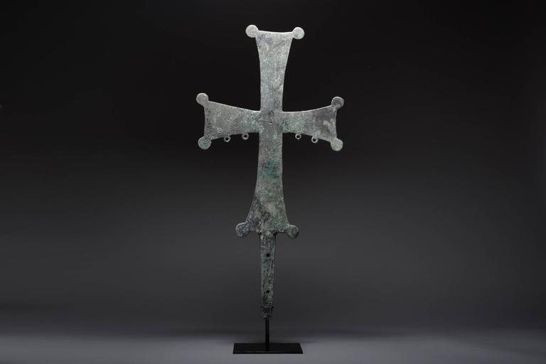 Byzantine Bronze Processional Cross, 550 AD For Sale at 1stdibs