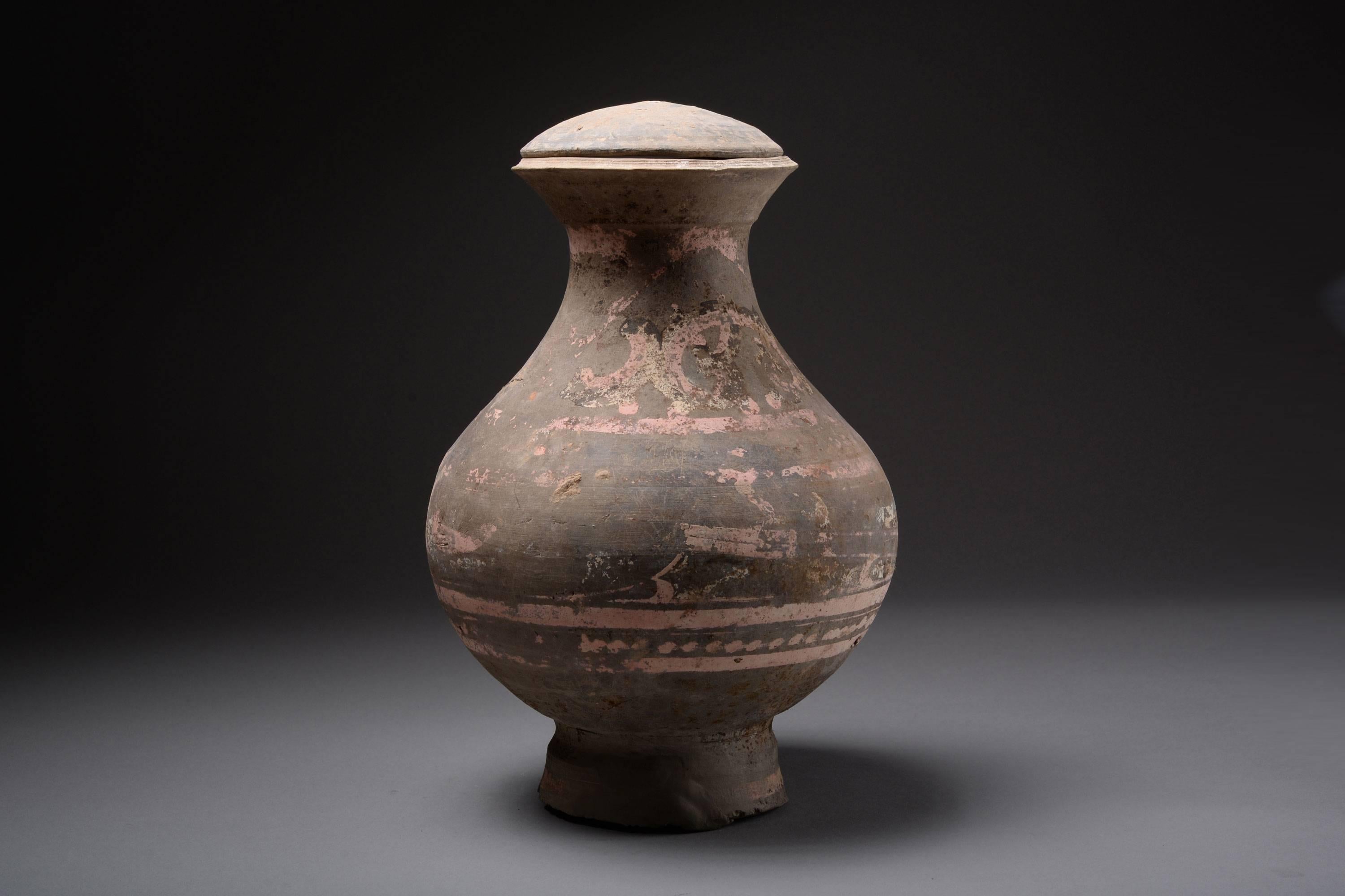 Ancient Chinese Han Dynasty Terracotta Hu Vase - 206 BC 1