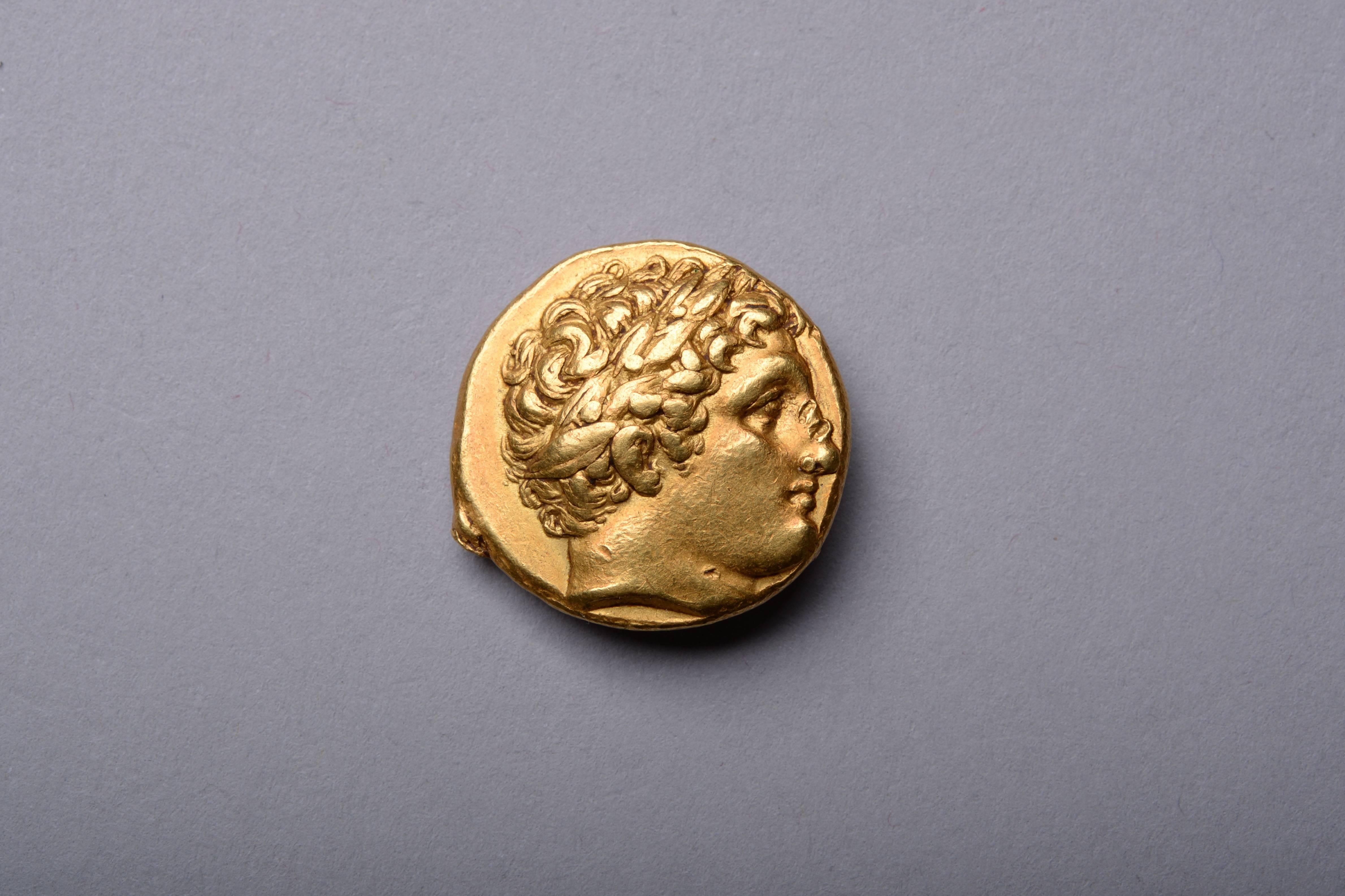 Classical Greek Ancient Greek Gold Coin of King Philip II, 323 BC