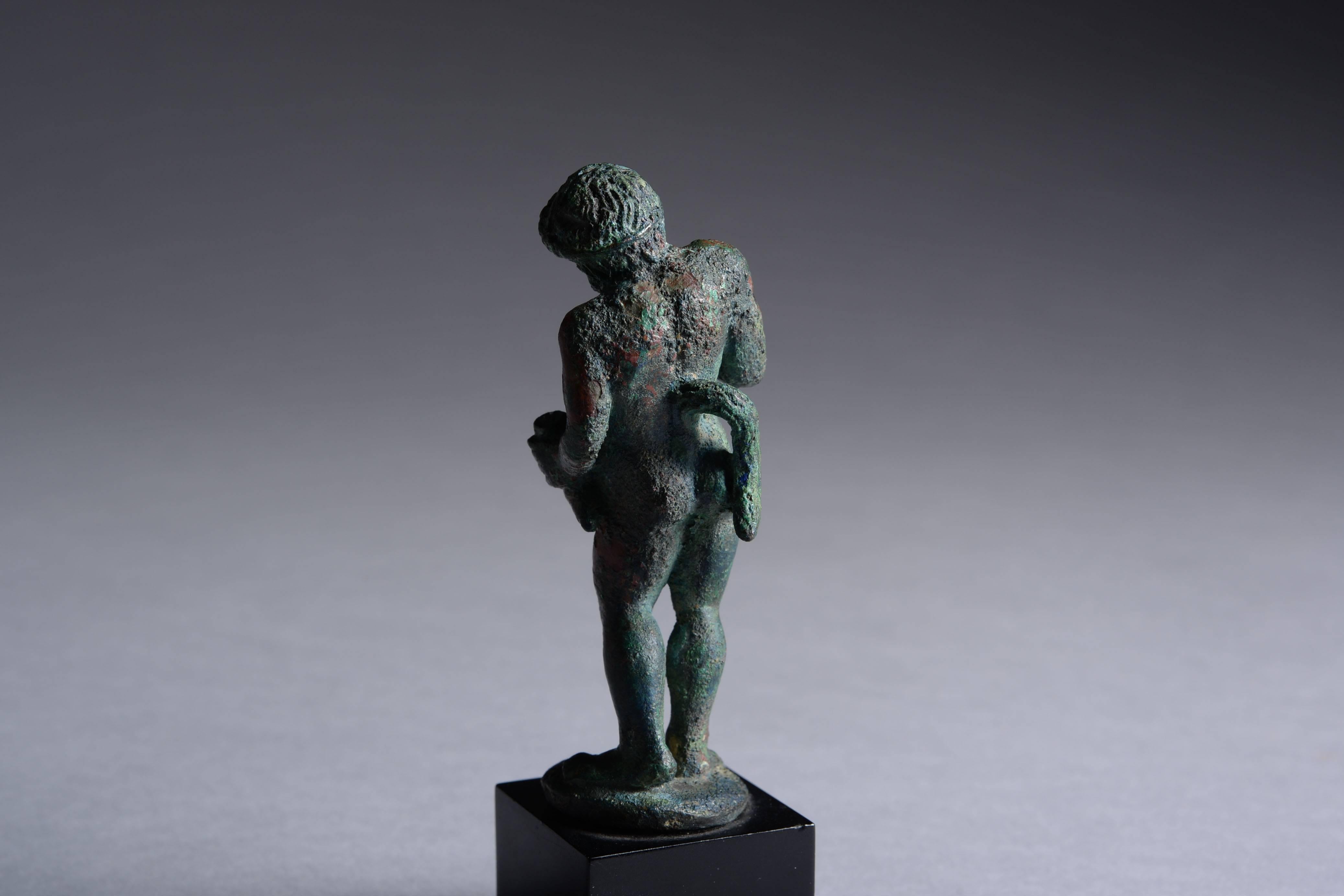 Etruscan Bronze Statuette of a Drunk Satyr, 450 BC 1