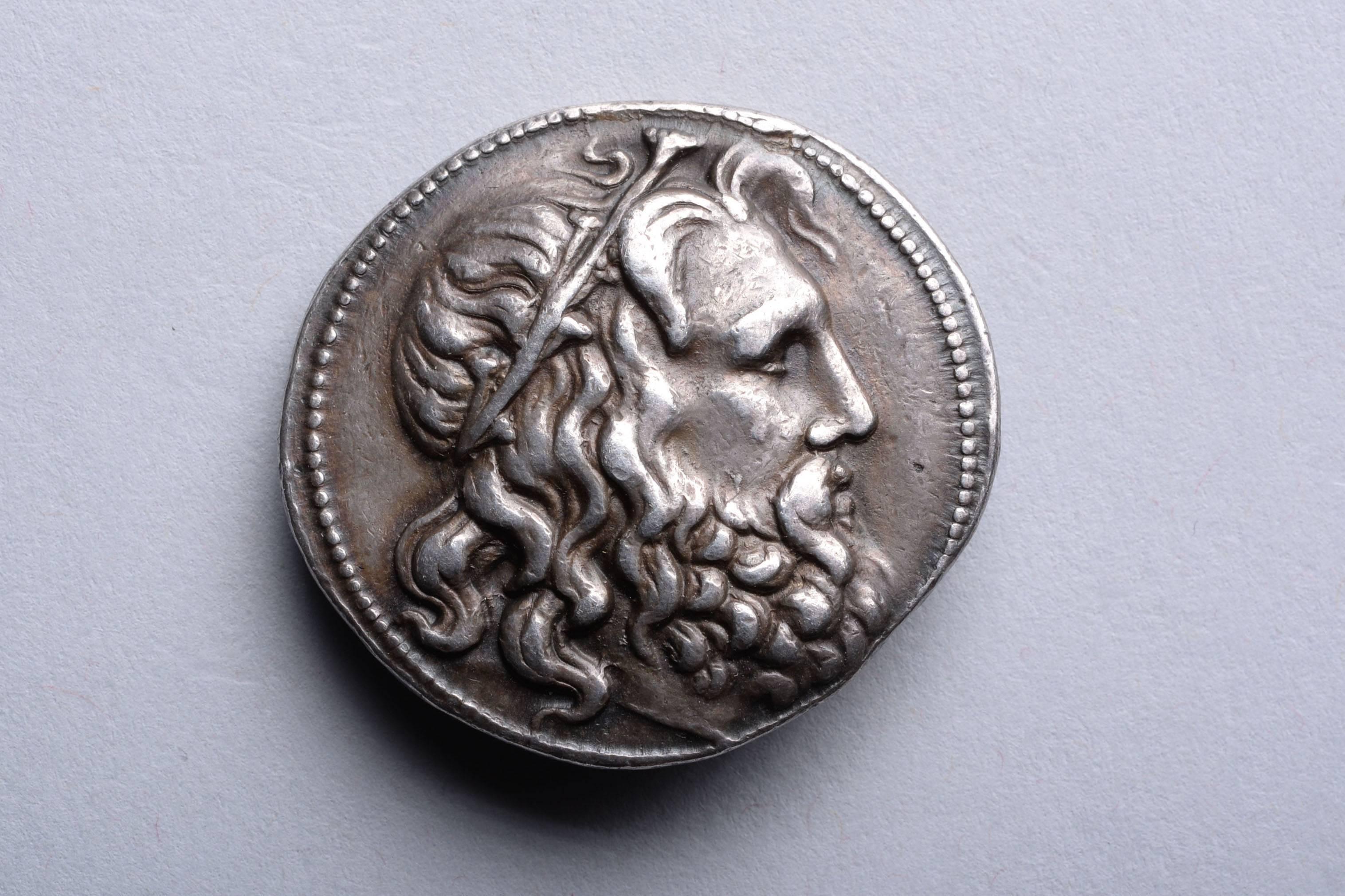 poseidon silver coin
