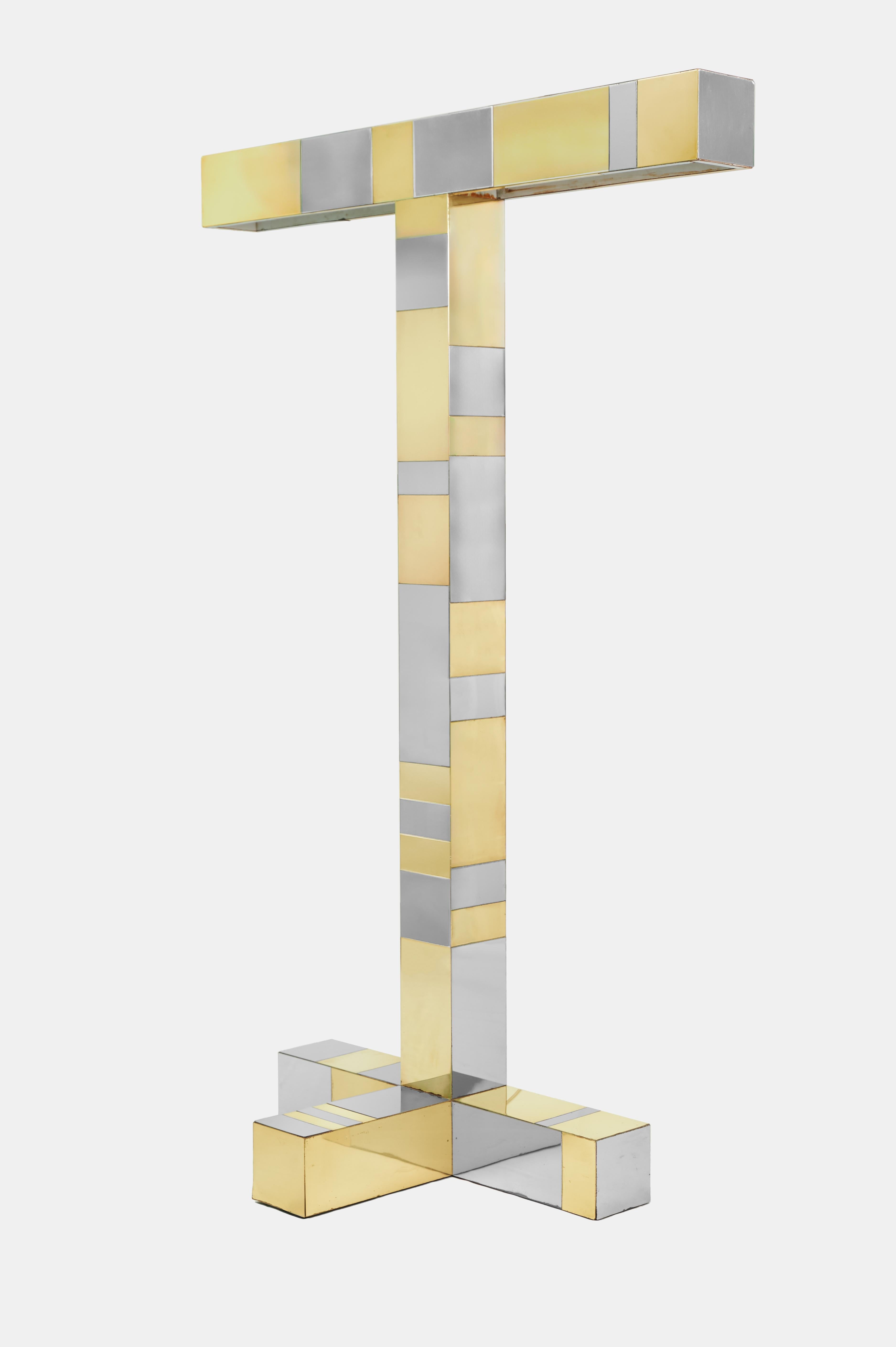 American Paul Evans 'Cityscape' Floor Lamp For Sale