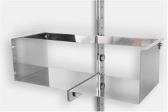 Vittorio Introini P700 Chrome-Plated Wall-Mounted Bookshelves for Saporiti 1969