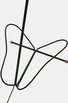 French Maison Lunel Floor Lamp with magazine rack, circa 1950