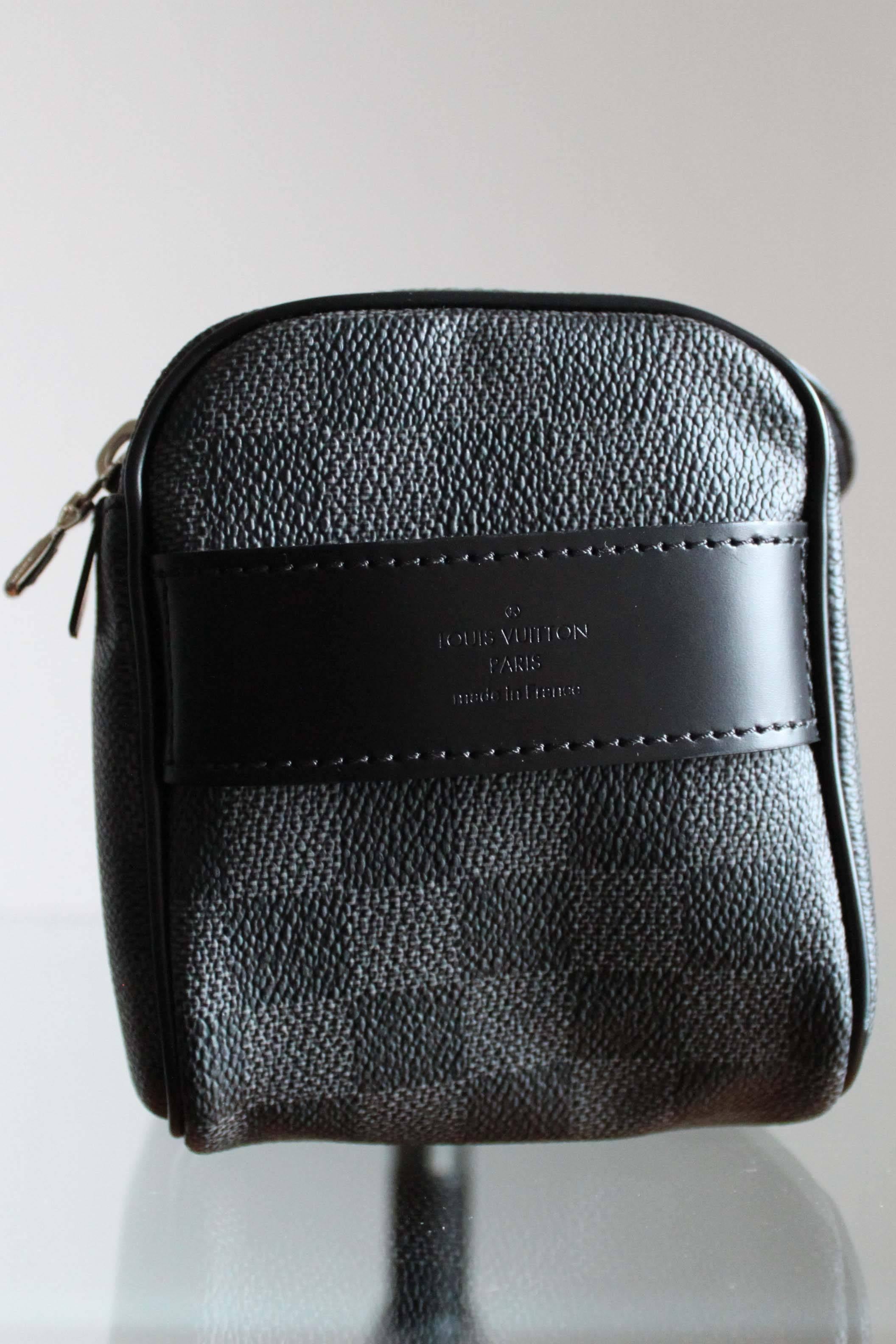 Contemporary Toiletry Pouch by Louis Vuitton in Damier Graphite