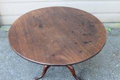 Queen Anne Style Mahogany Tilt-Top Table