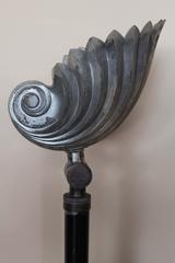 Pair of Art Deco Nautilus Shell Floor Lamps