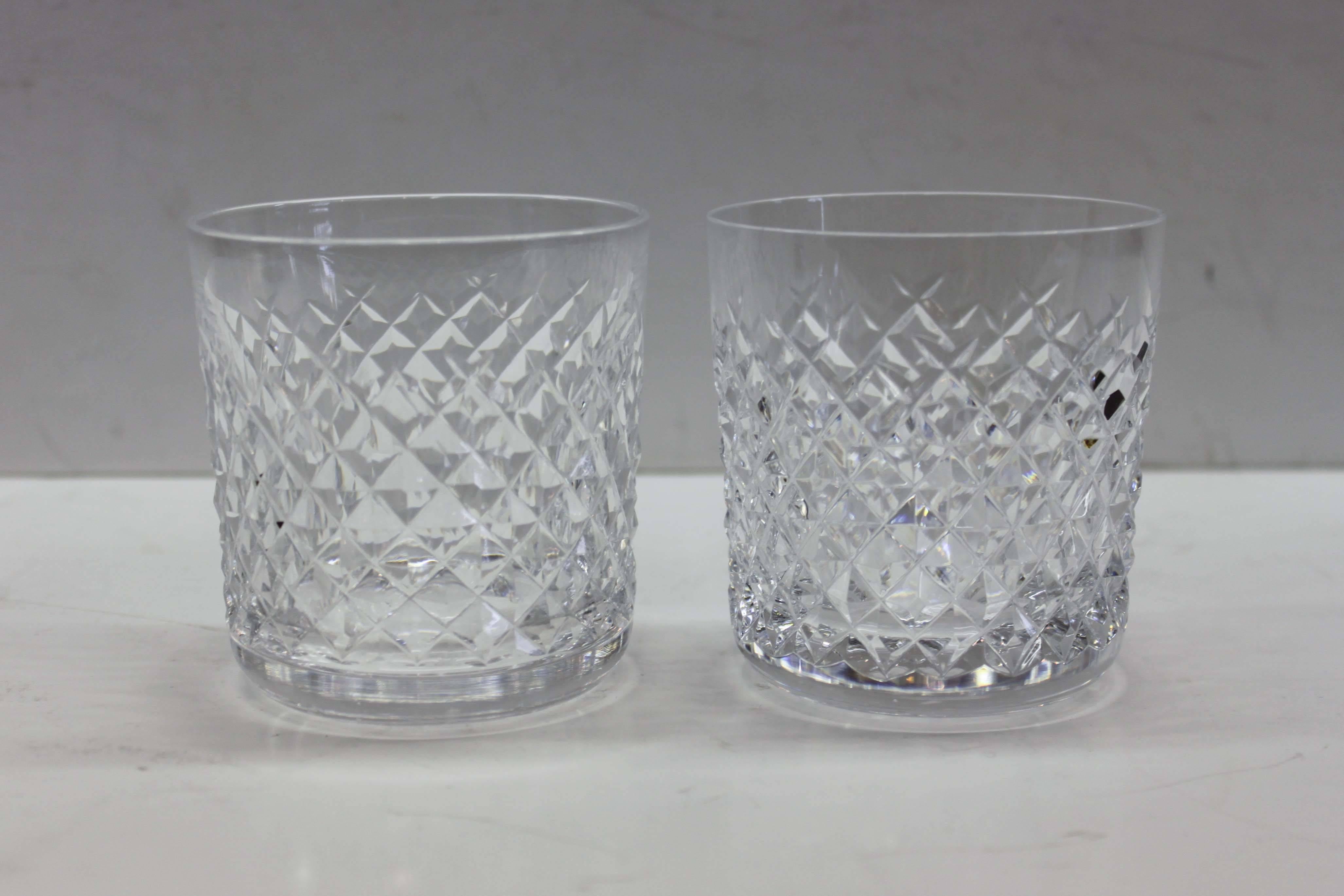 Set of 12 Waterford Crystal whisky glasses. 