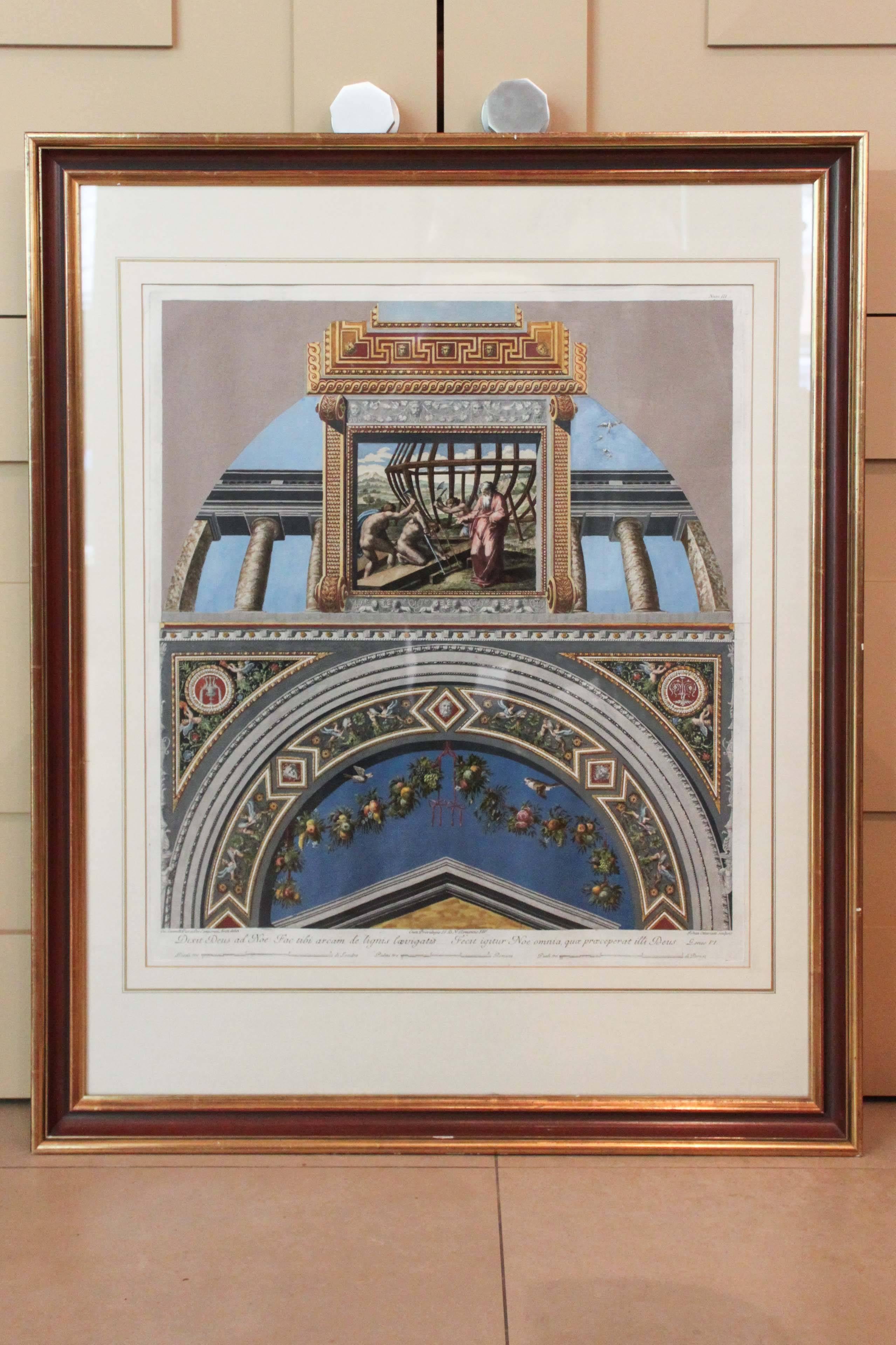 Neoclassical Engravings of the Vatican Loggia, Thirteen Available  For Sale 1