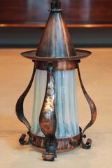 Arts and Crafts Hammered Sconces, Pair