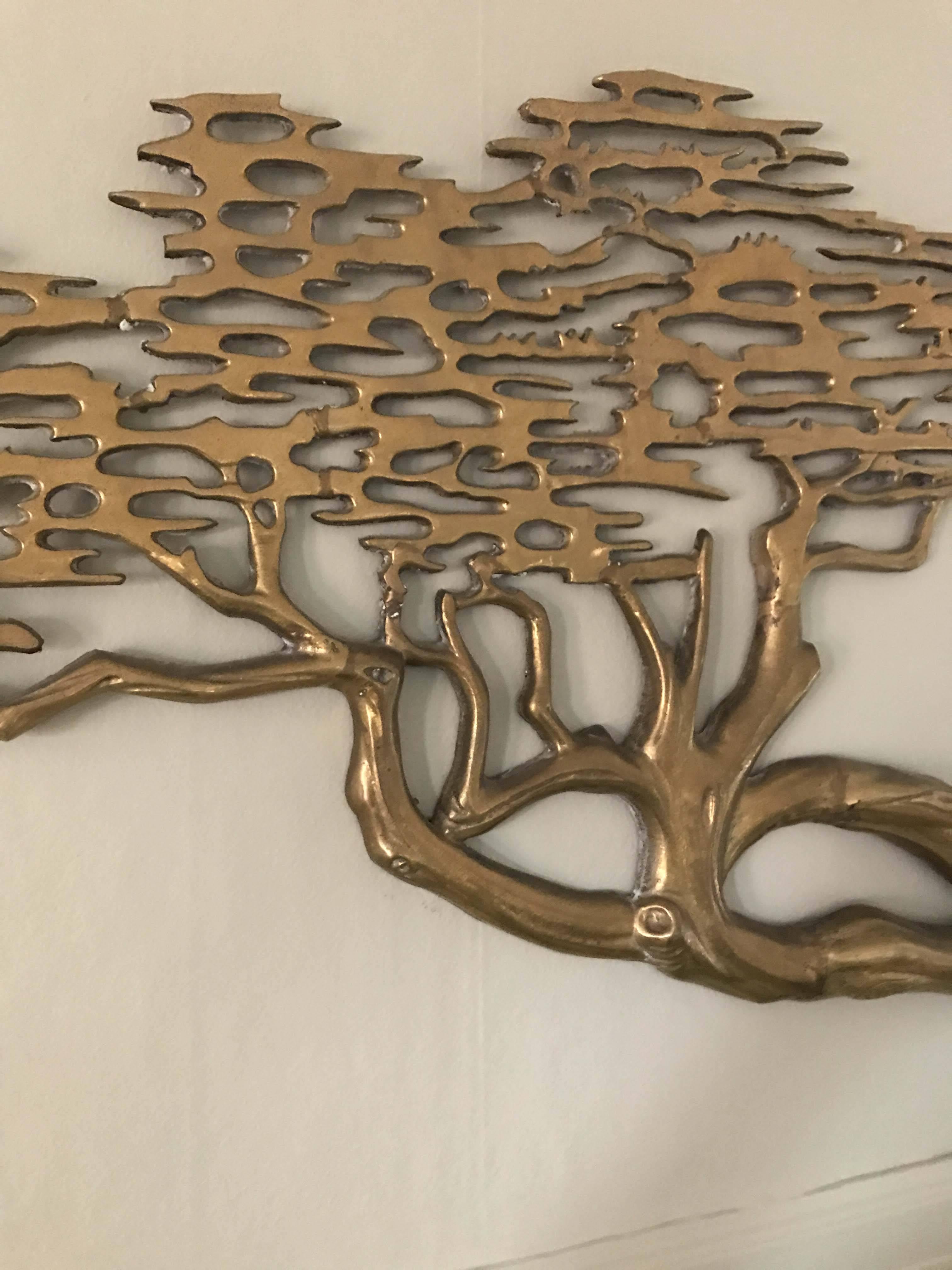Brass Bonsai Tree After Bijan In Good Condition In Vancouver, BC