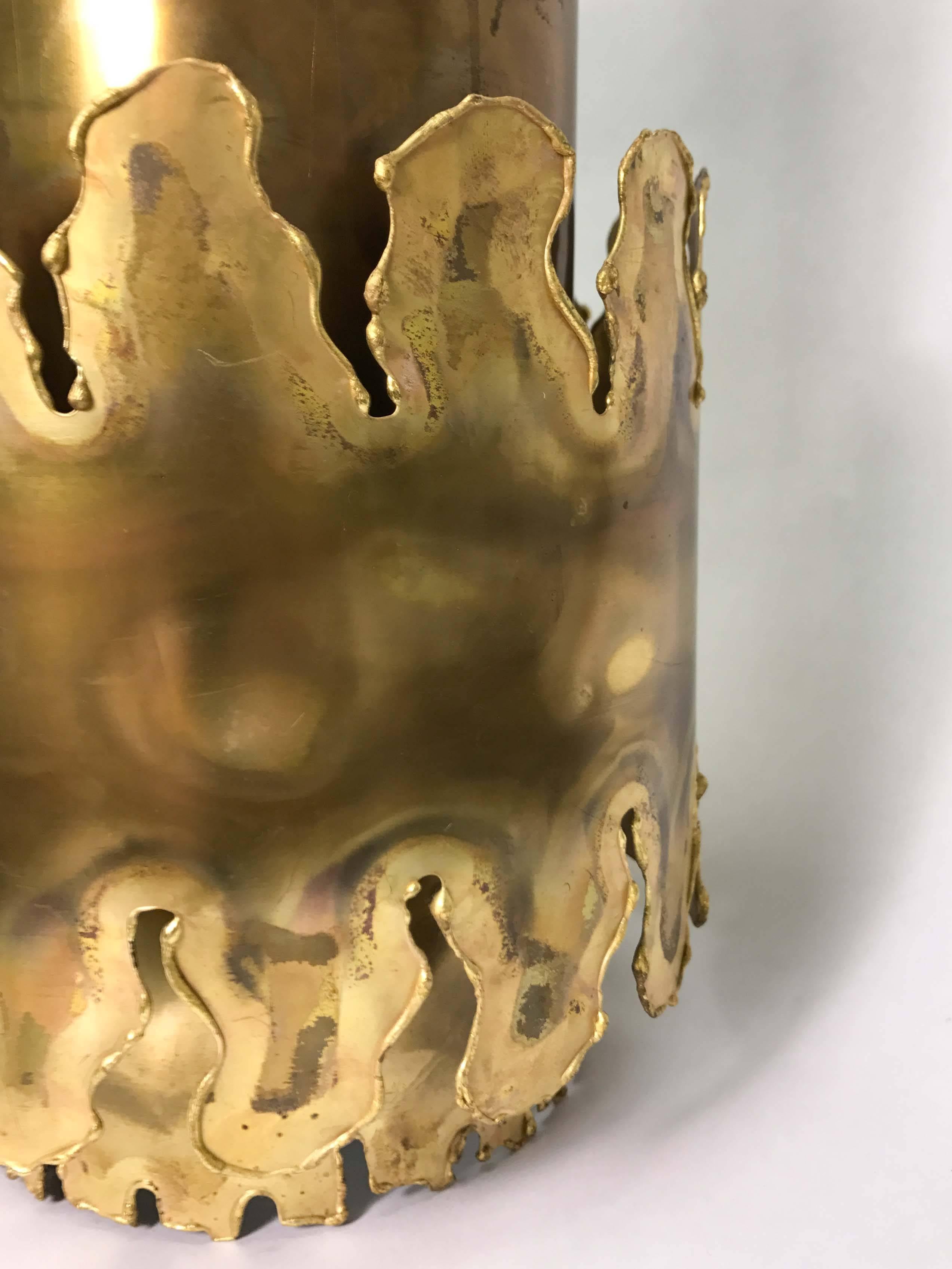 Danish Svend Aage Holm Sorensen Brass Pendant Light For Sale