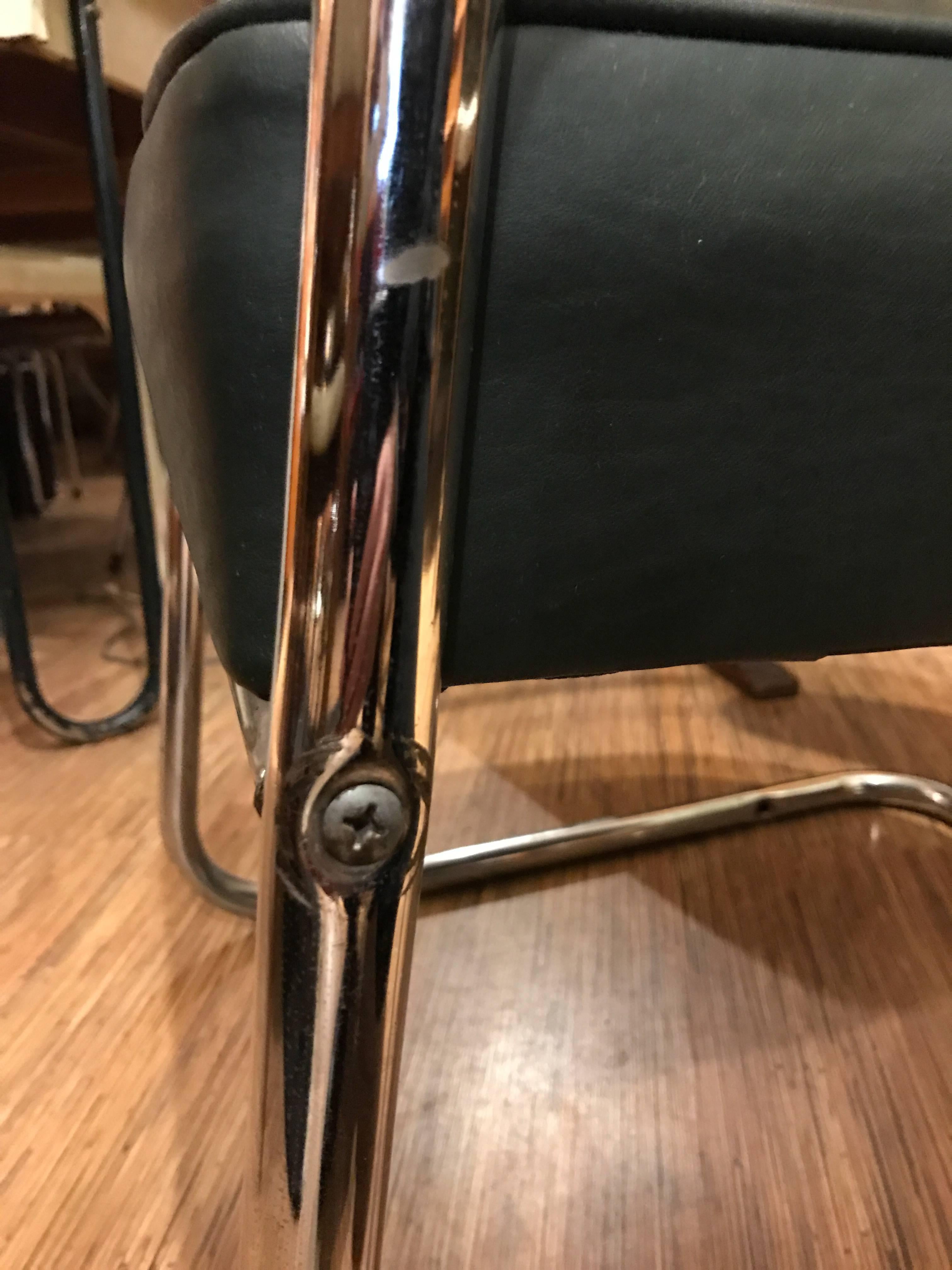 Chrome Chair by KEM Weber In Good Condition In Vancouver, BC