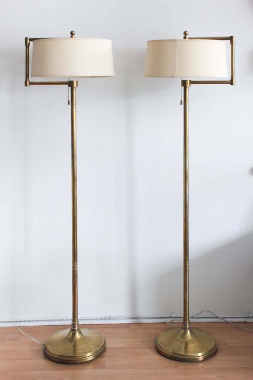 Pair of Brass Floor Lamps from the Hotel Vancouver at 1stDibs