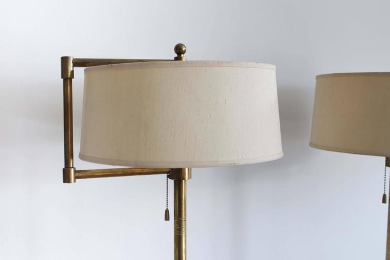Pair of Brass Floor Lamps from the Hotel Vancouver at 1stDibs