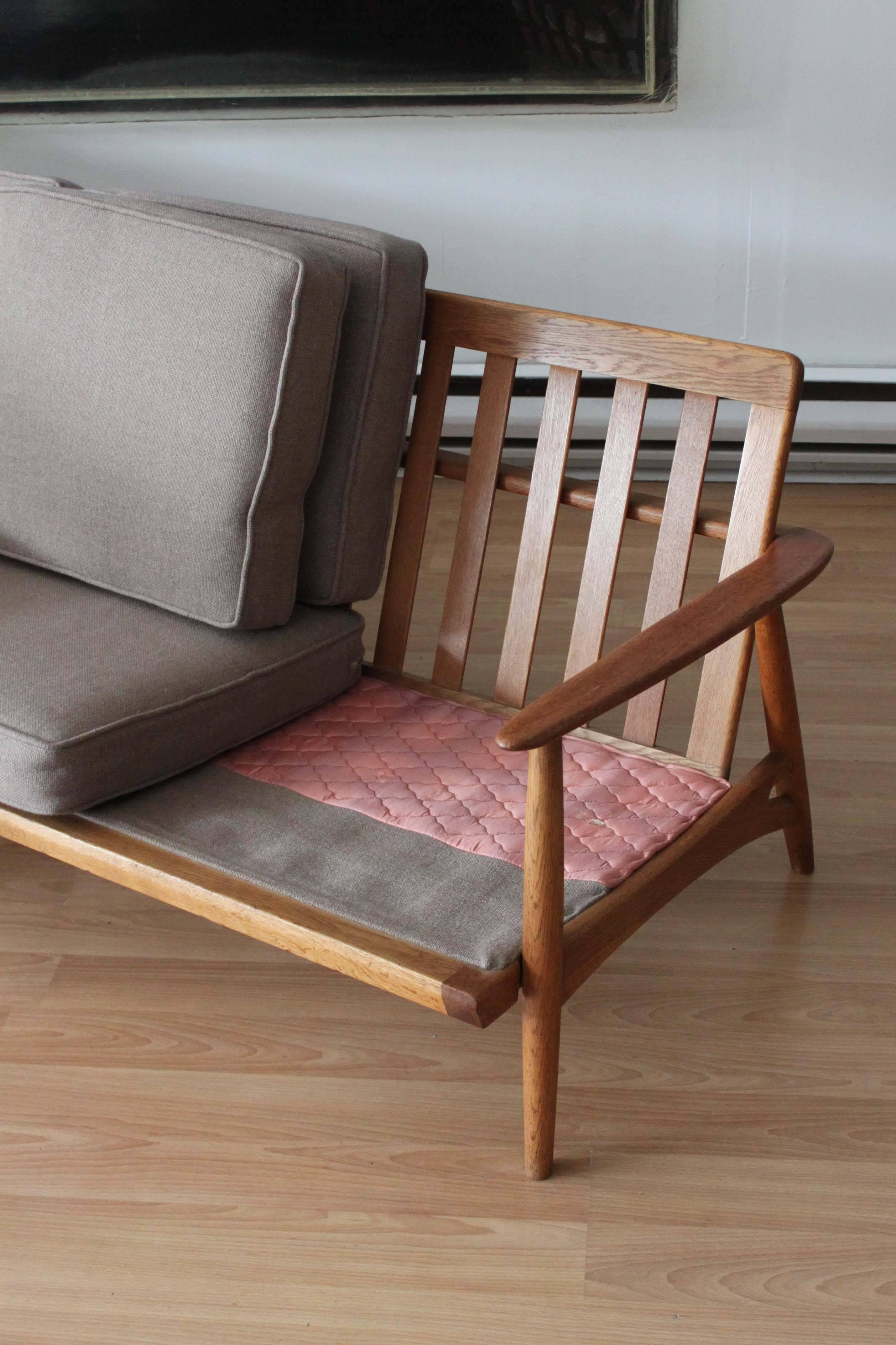 Danish Long Sofa in the Manner of Grete Jalk