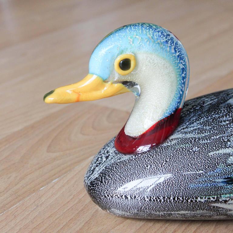 Murano Art Glass Duck For Sale at 1stdibs