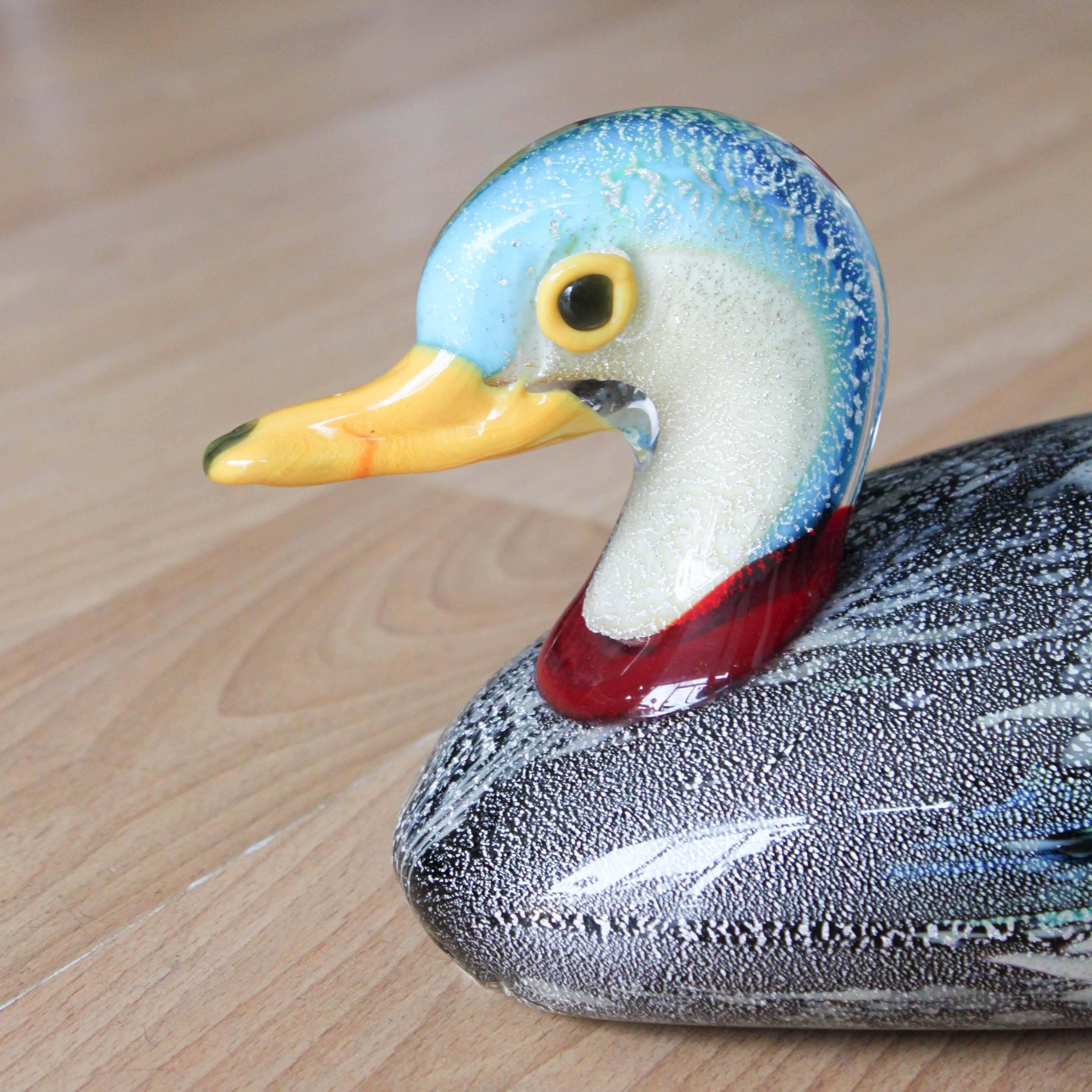 murano glass duck