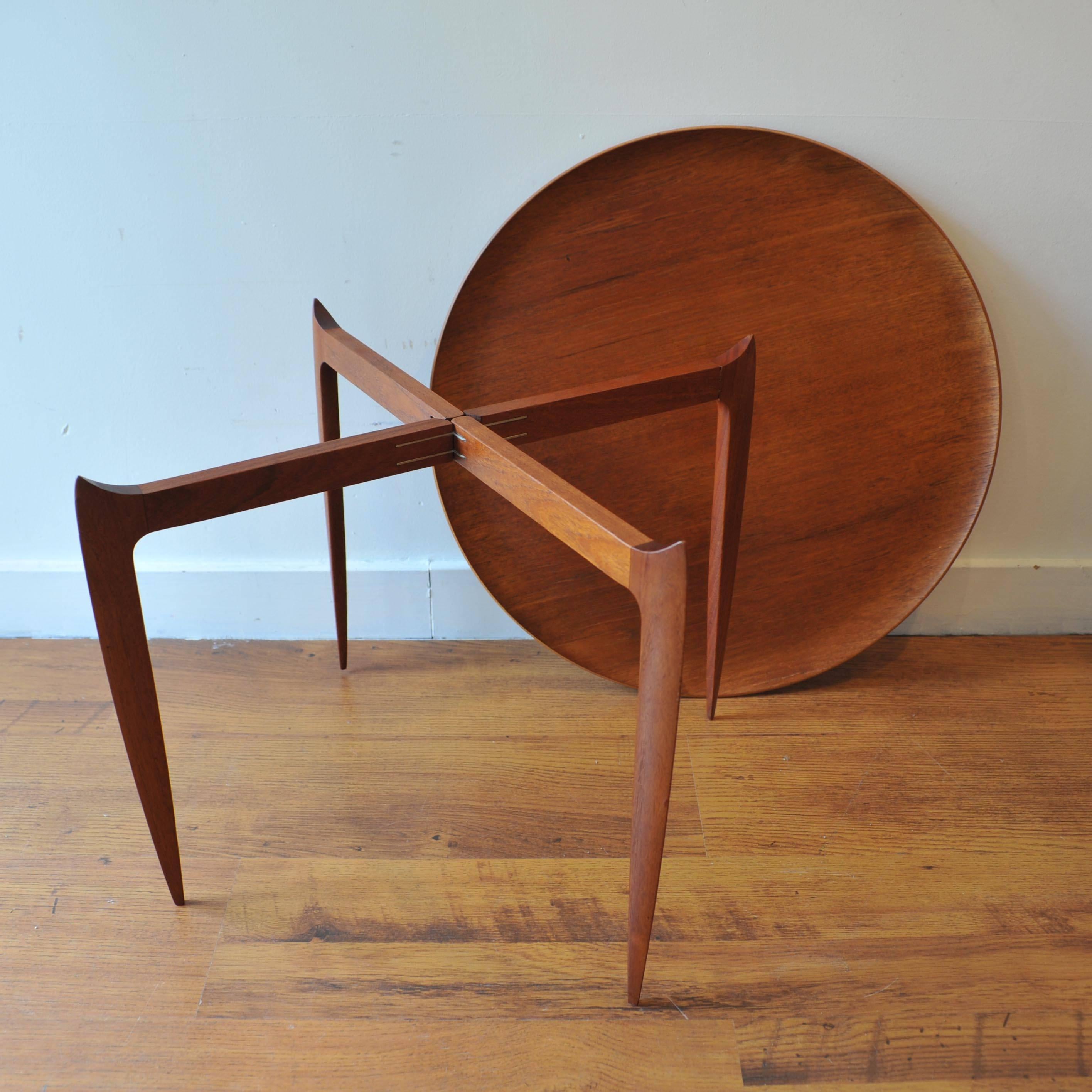 Mid-Century Modern Tray Top Side Table by Fritz Hansen
