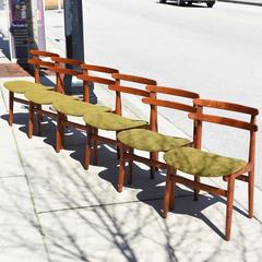 Poul Volther Ladder Back Dining Chairs, Set of Six