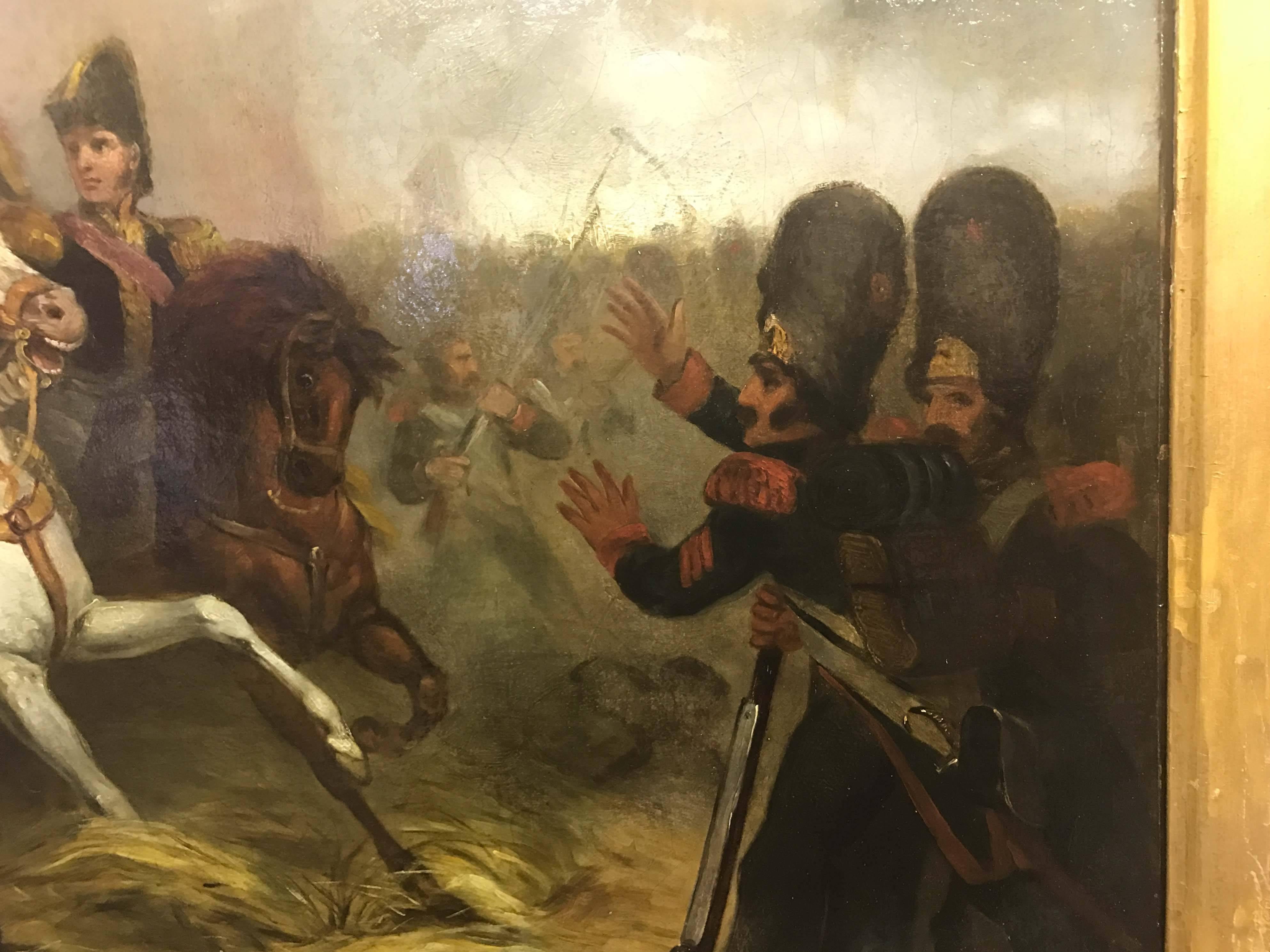 Neoclassical Napoleon at Battle Attributed to Jean-Louis-Ernest Meissonier For Sale