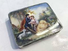 Enamel and Silver Compact