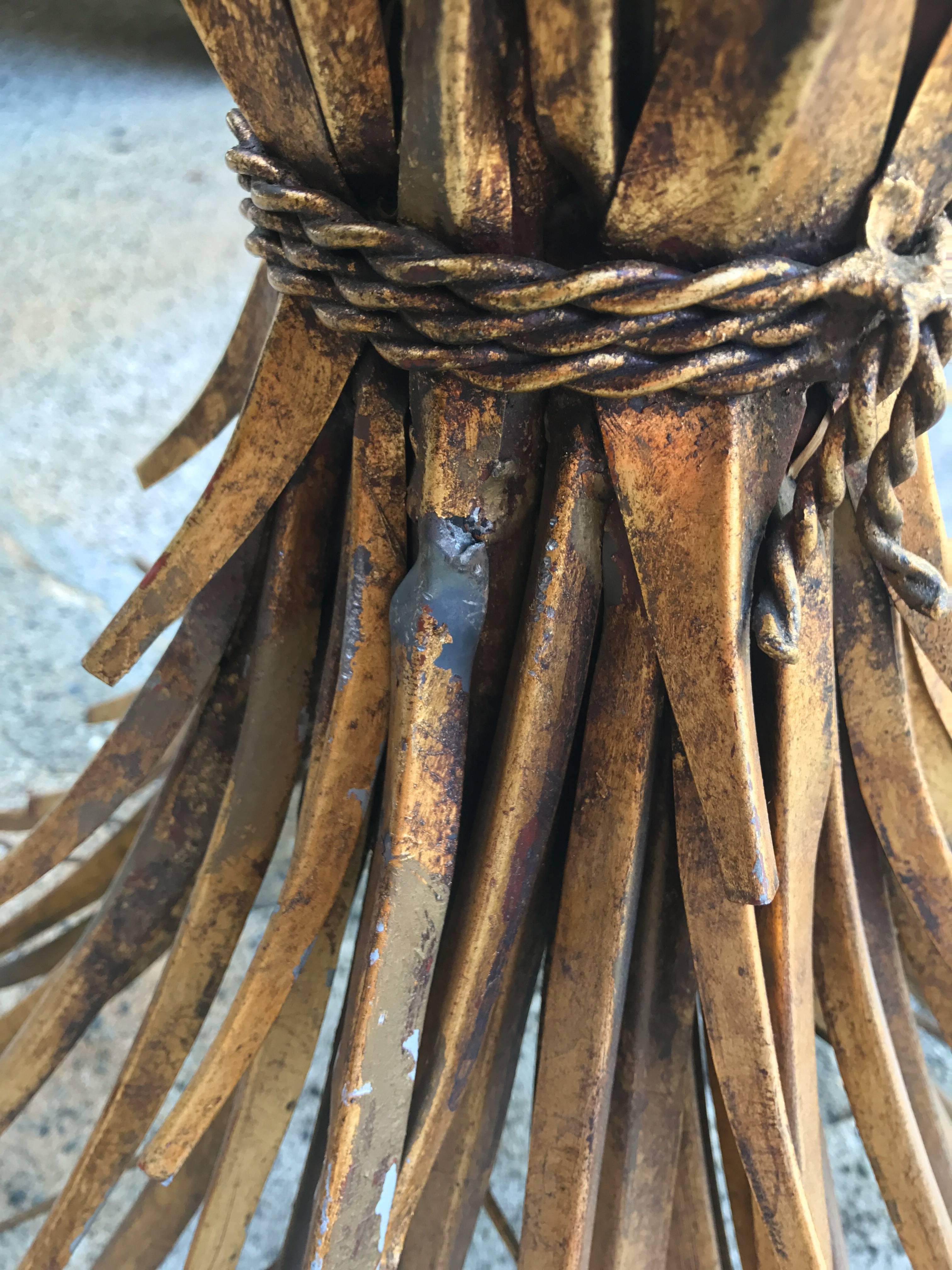 Sheaf of Wheat Breakfast Table In Good Condition In Vancouver, BC