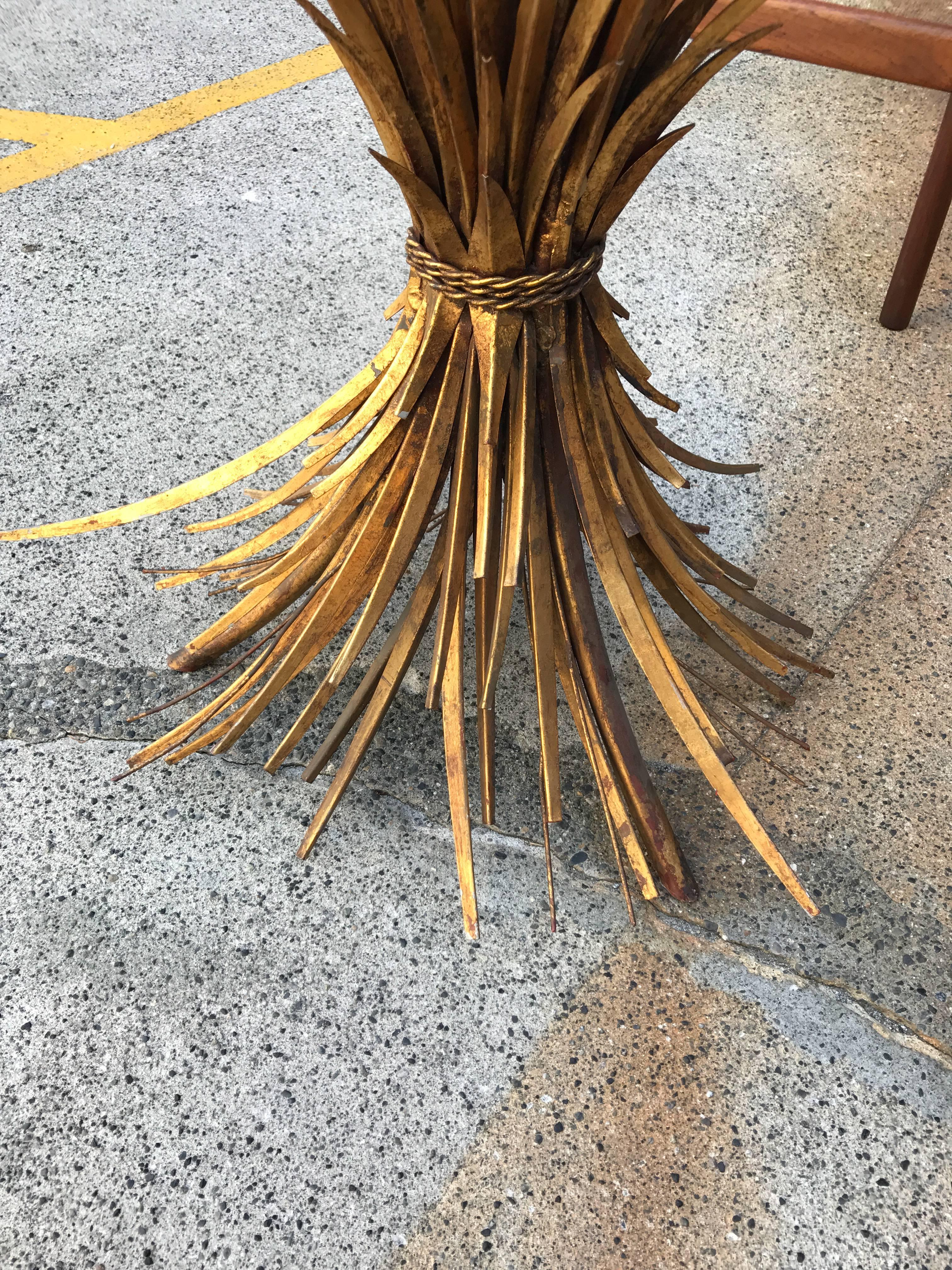 Late 20th Century Sheaf of Wheat Breakfast Table