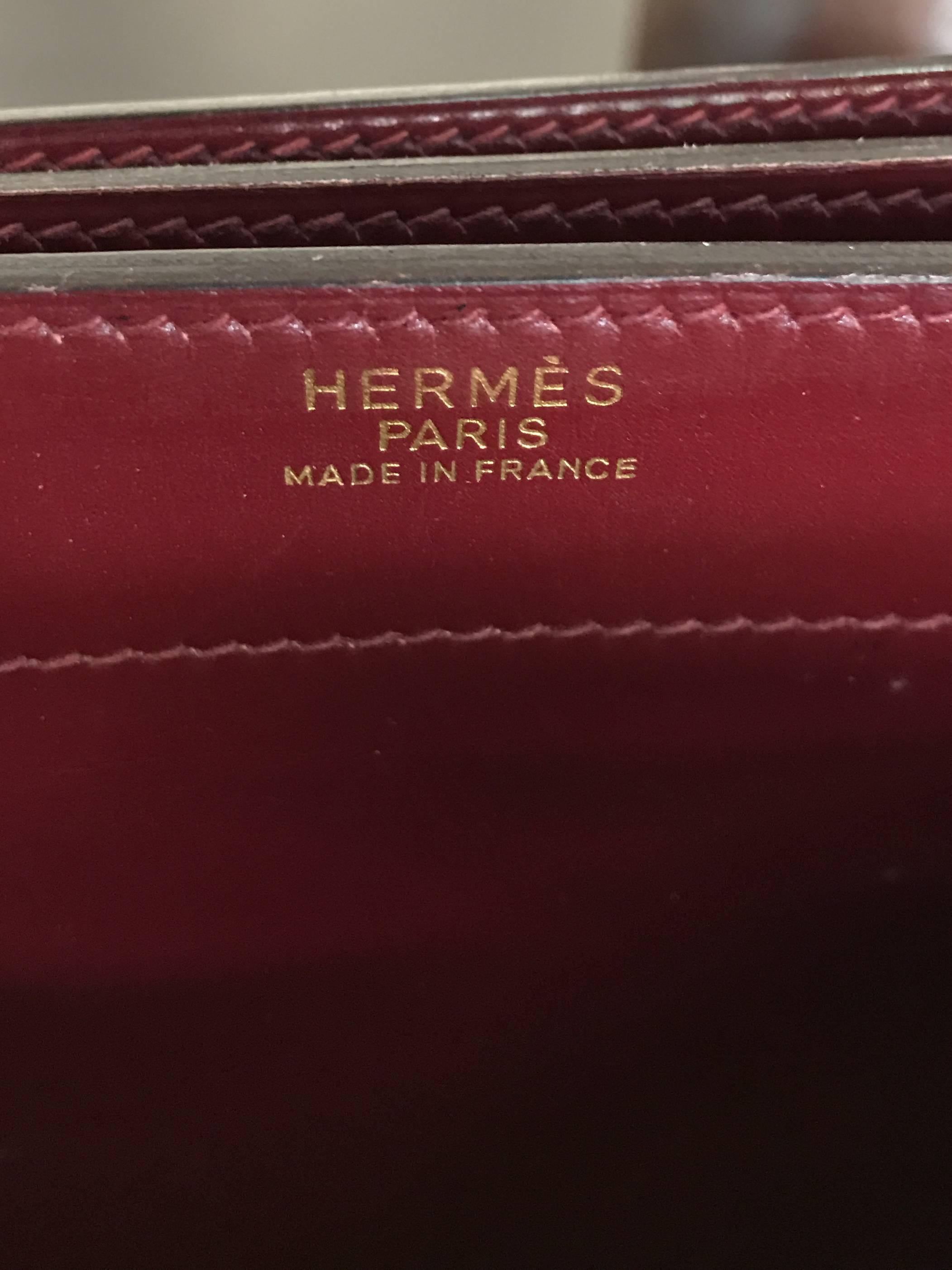 French Hermès Sac à Dépêches Leather Briefcase For Sale