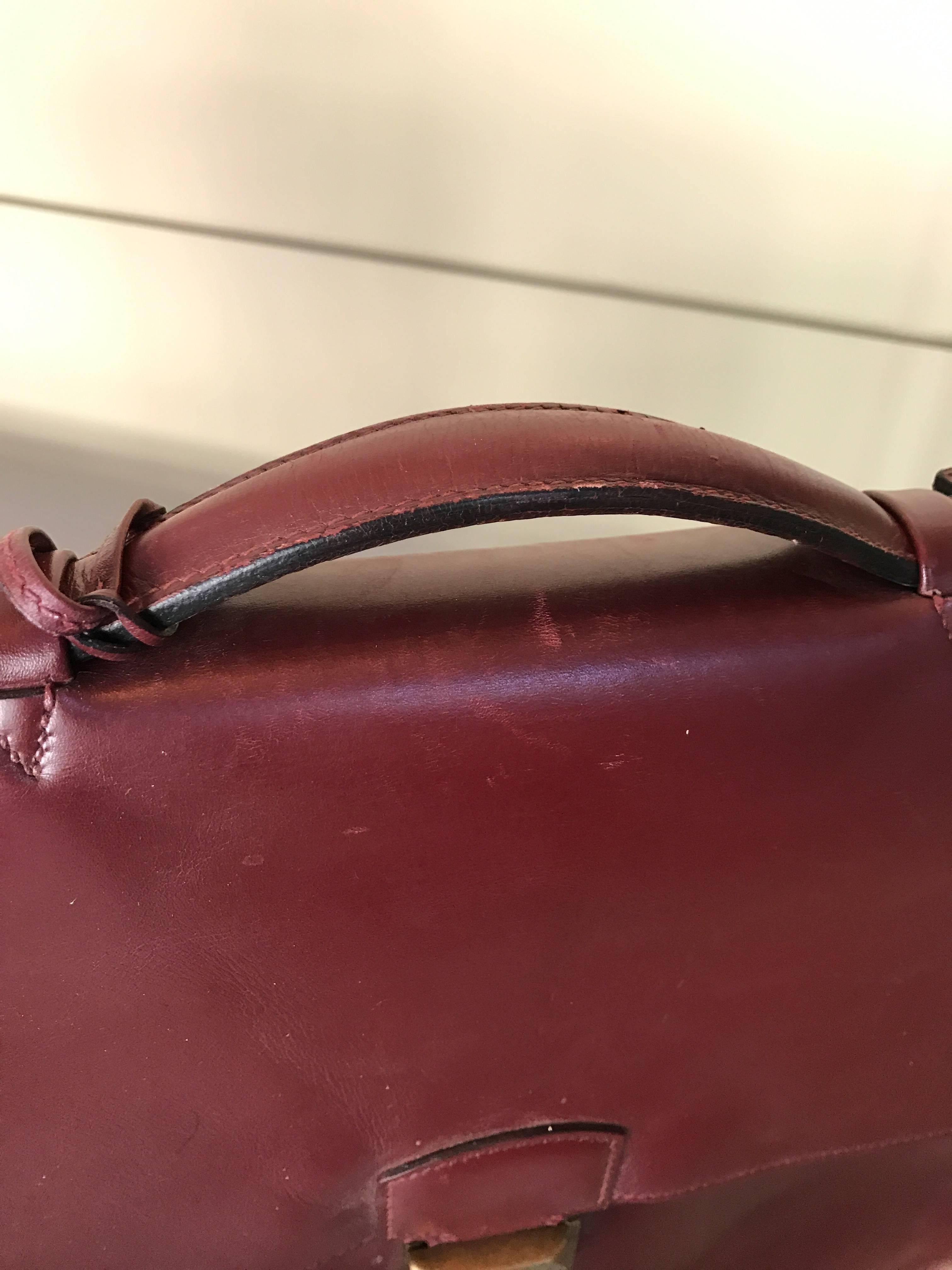 Hermès Sac à Dépêches Leather Briefcase For Sale 1